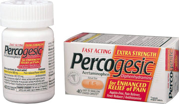 Percogesic Aspirin Free Pain Relief Tablets, Extra Strength, Acetaminophen and Diphenhydramine, 40 ct (Pack of 1) Percogesic Au supplements