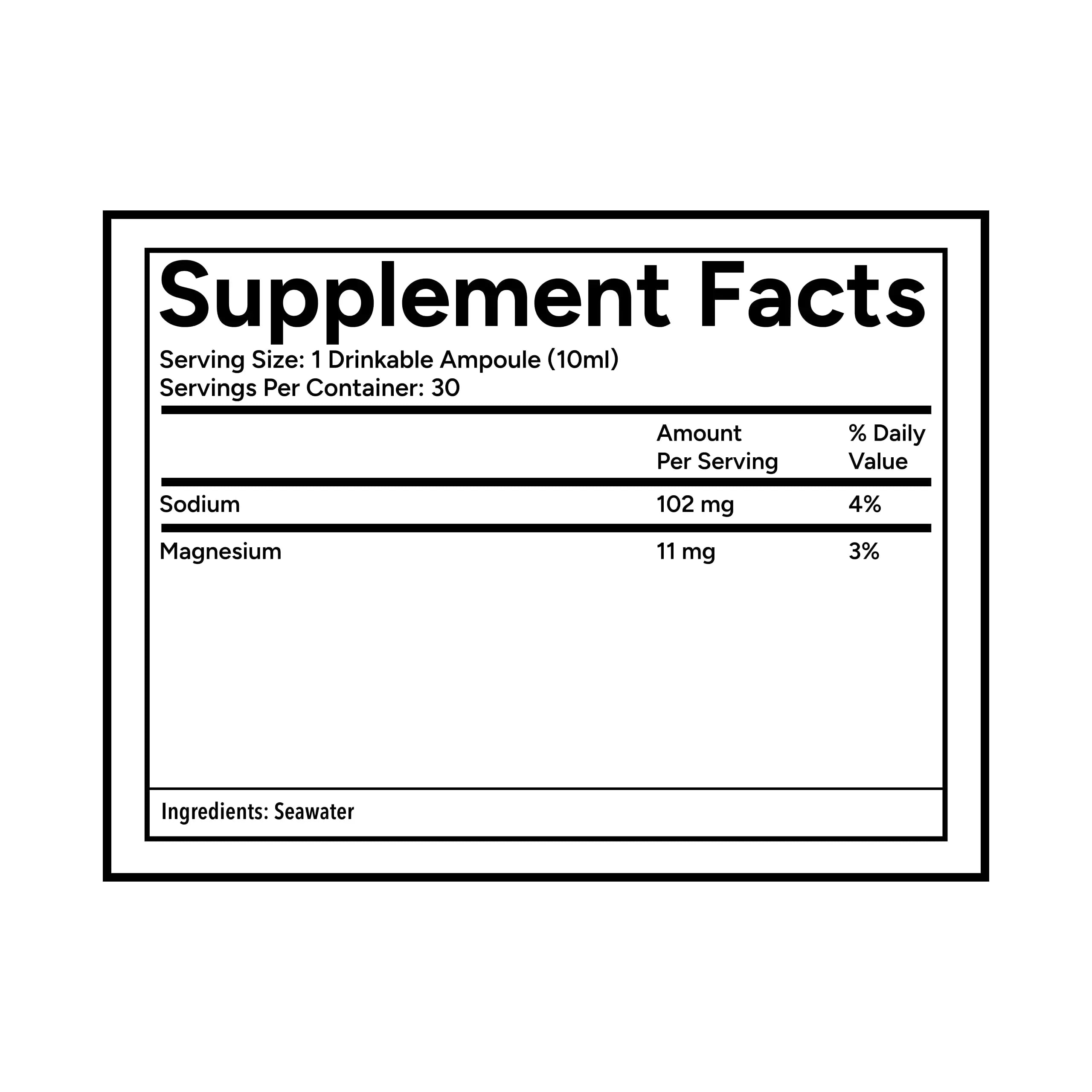 Quicksilver Scientific Original Quinton Hypertonic Solution - Sea Water Hydration - Liquid Minerals with Electrolytes for Muscle Recovery, Stamina+Mineral Replenishment (30 Single Serving Glass Vials) Quicksilver Scientific Au supplements