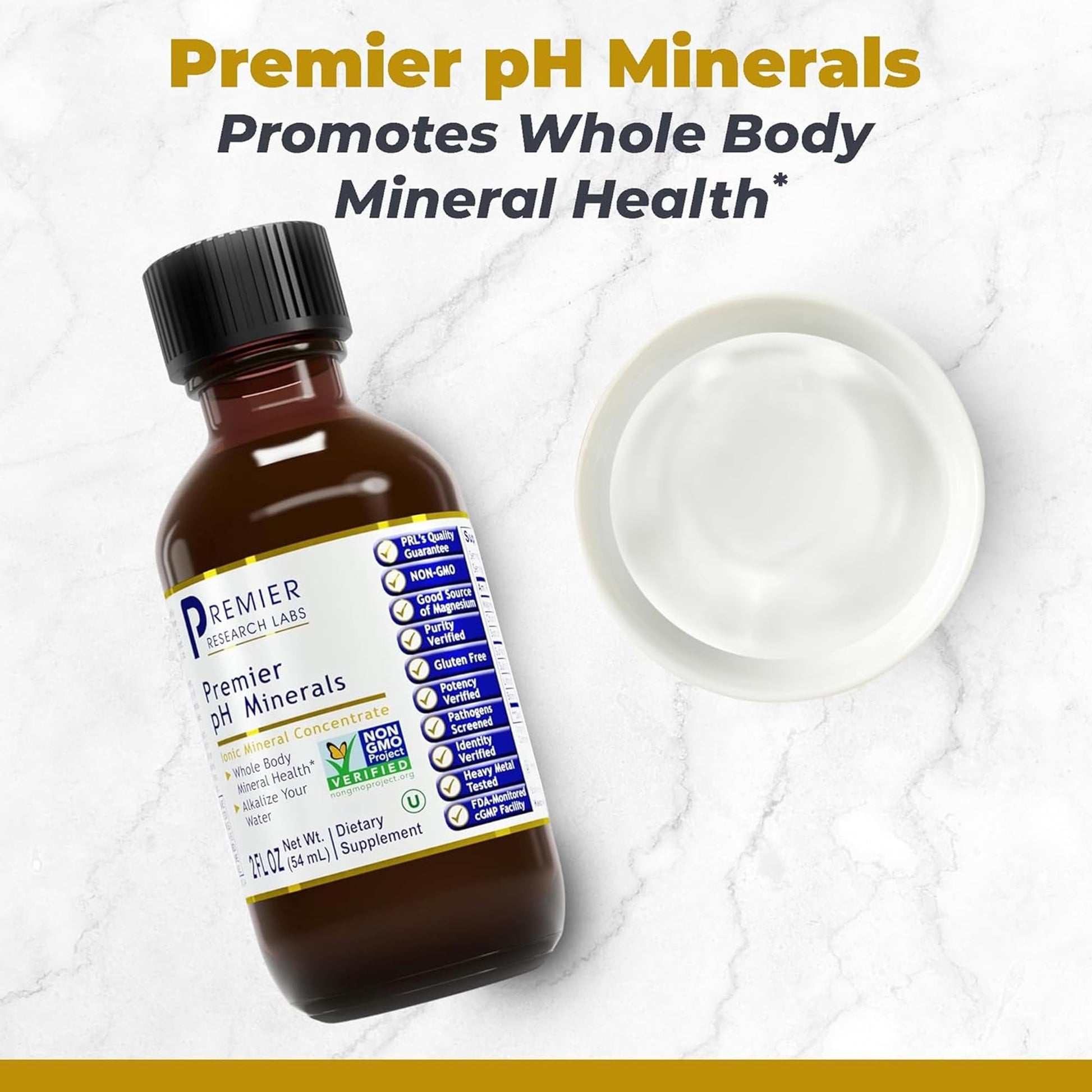 Premier Research Labs Premier Ph Minerals - Trace Minerals, Trace Mineral Drops, Minerals for Water, Magnesium Supplement for Distilled Water, Reverse Osmosis Water, Liquid Concentrate - 2 Fl Oz Premier Research Labs Au supplements