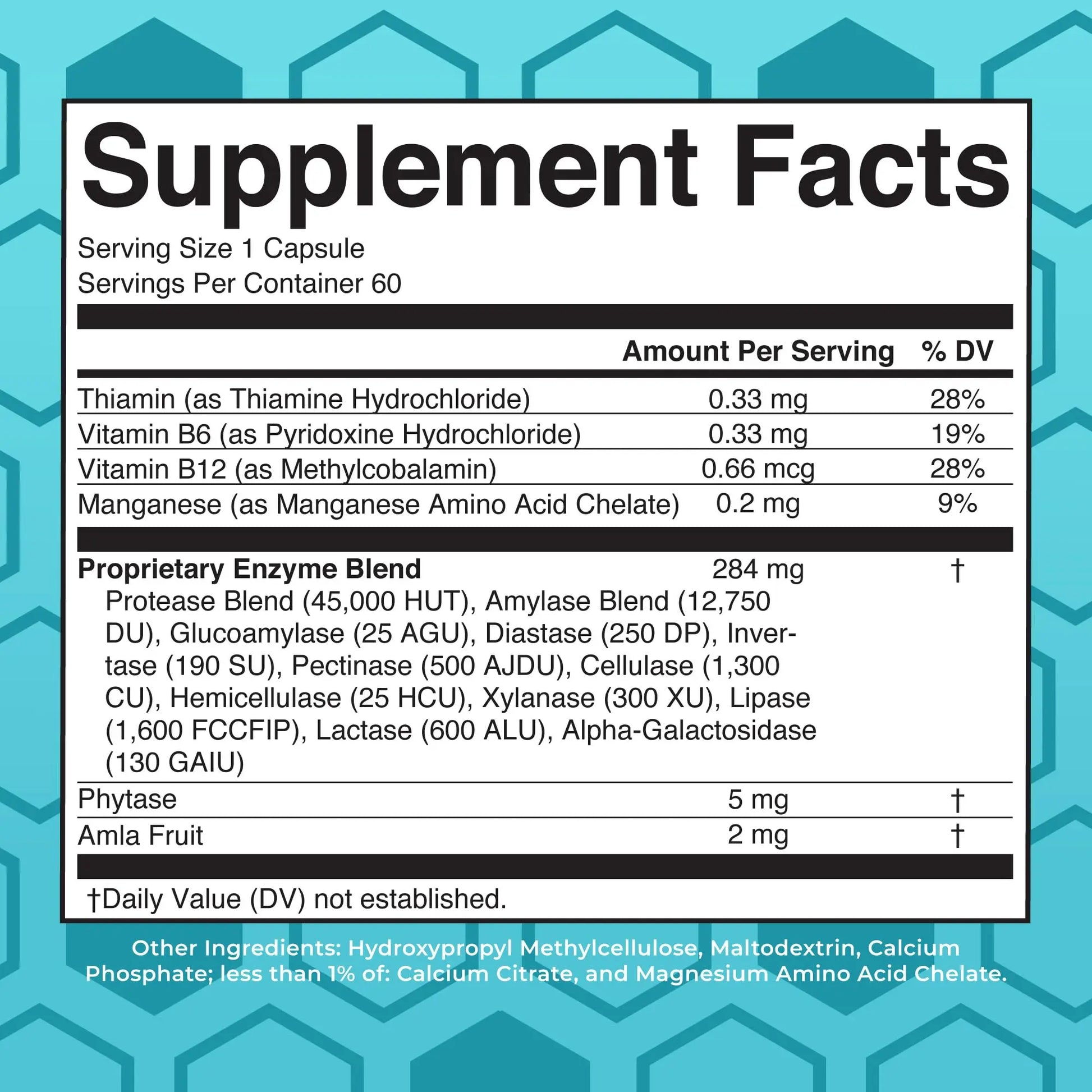 MaryRuth Organics Digestive Enzymes | Up to 2 Month Supply | Vegan Digestive Health Aid and Gut Health Enzyme Complex | Over 12 Enzymes | Vitamins B6 & B12 MARYRUTH'S Au supplements