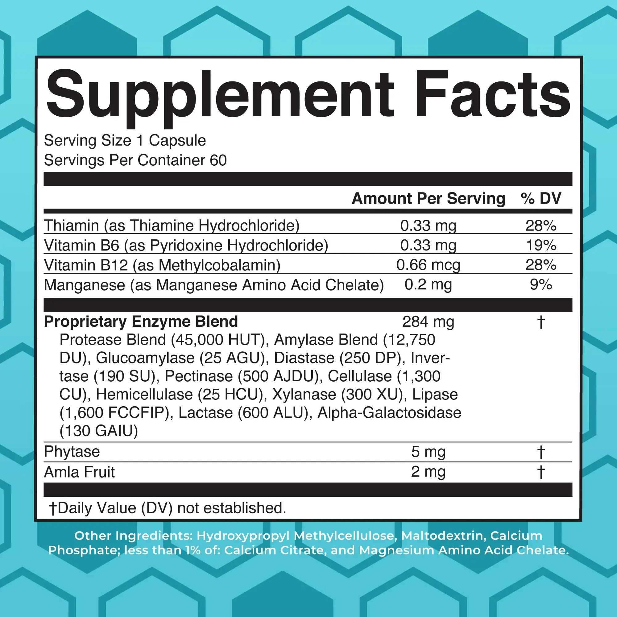MaryRuth Organics Digestive Enzymes | Up to 2 Month Supply | Vegan Digestive Health Aid and Gut Health Enzyme Complex | Over 12 Enzymes | Vitamins B6 & B12 MARYRUTH'S Au supplements