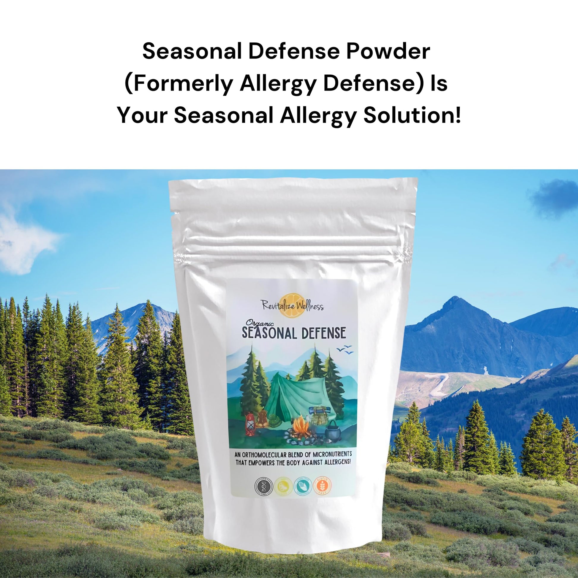 Revitalize Wellness Organic Seasonal Defense Powder Formerly Allergy Defense | Bromelain, Vitamin B3, Vitamin C, Quercetin, and NAC | No Sugar Added | Fruit Punch Flavor | 30 Servings Revitalize Wellness Au supplements