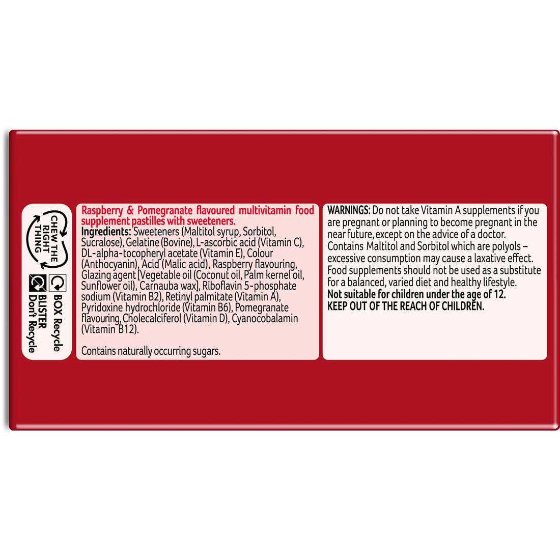 Bassetts Vitamins Adults Multivitamins, 60 Pastilles Bassetts Vitamins Au supplements