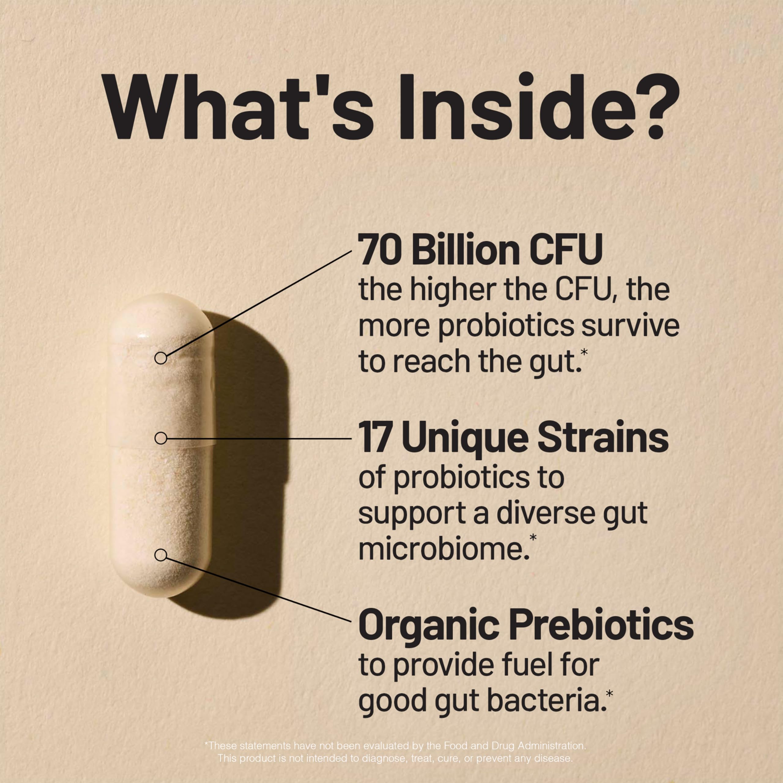 NatureWise Probiotics 70 Billion CFU - 17 Strains + Organic Prebiotics - Immune, Digestive & Gut Health Support for Women & Men - Vegetarian, Gluten-Free, Non-GMO - 60 Capsules[2-Month Supply] NatureWise Au supplements