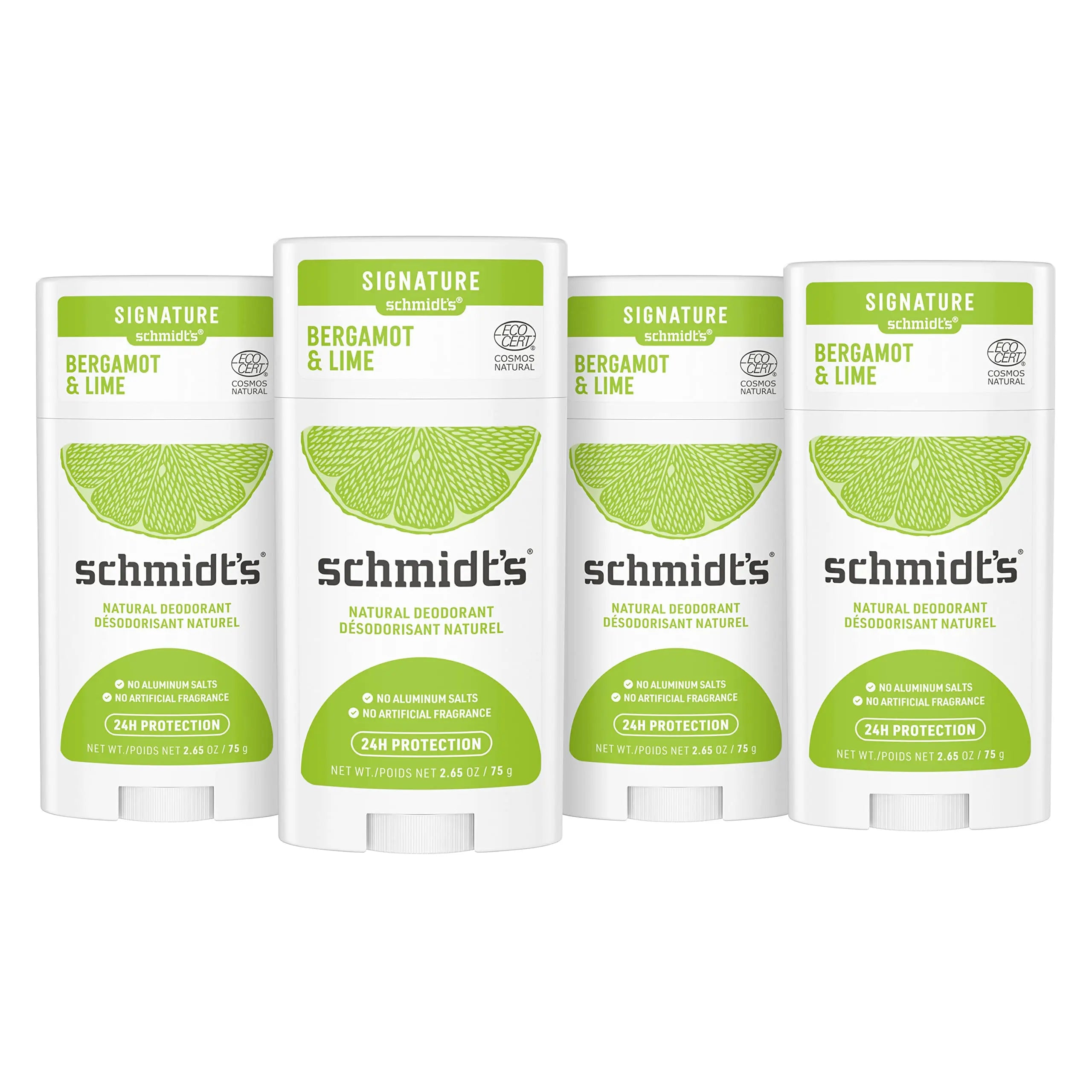 Schmidt's Aluminum Free Natural Deodorant For Women and Men, Bergamot & Lime Schmidt's Au supplements