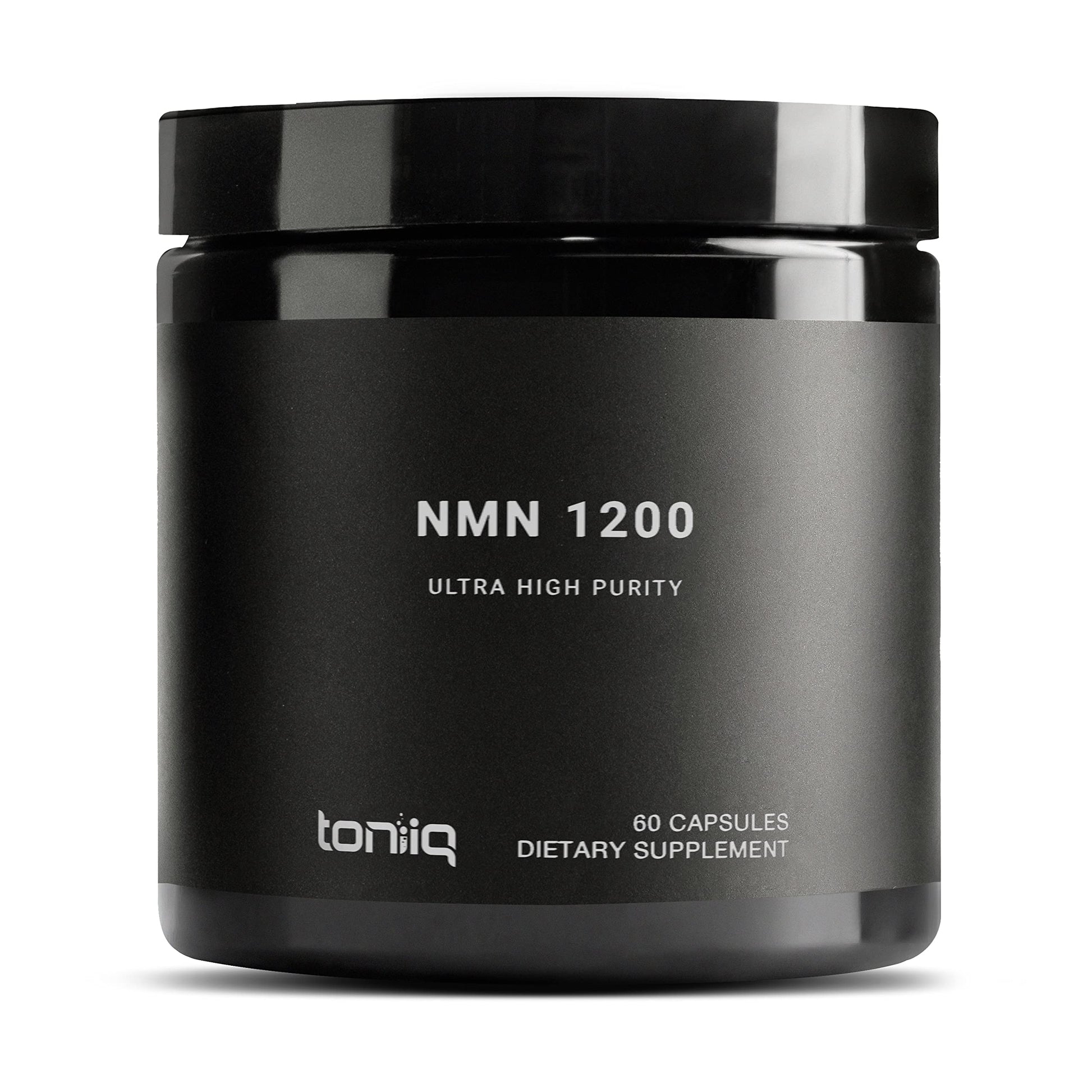 Toniiq NMN Supplement 1200mg - Third Party Tested Stabilized Capsules - 98% Highly Purified for NAD + - 60 Capsules Nicotinamide Mononucleotide Booster Supplement Toniiq Au supplements