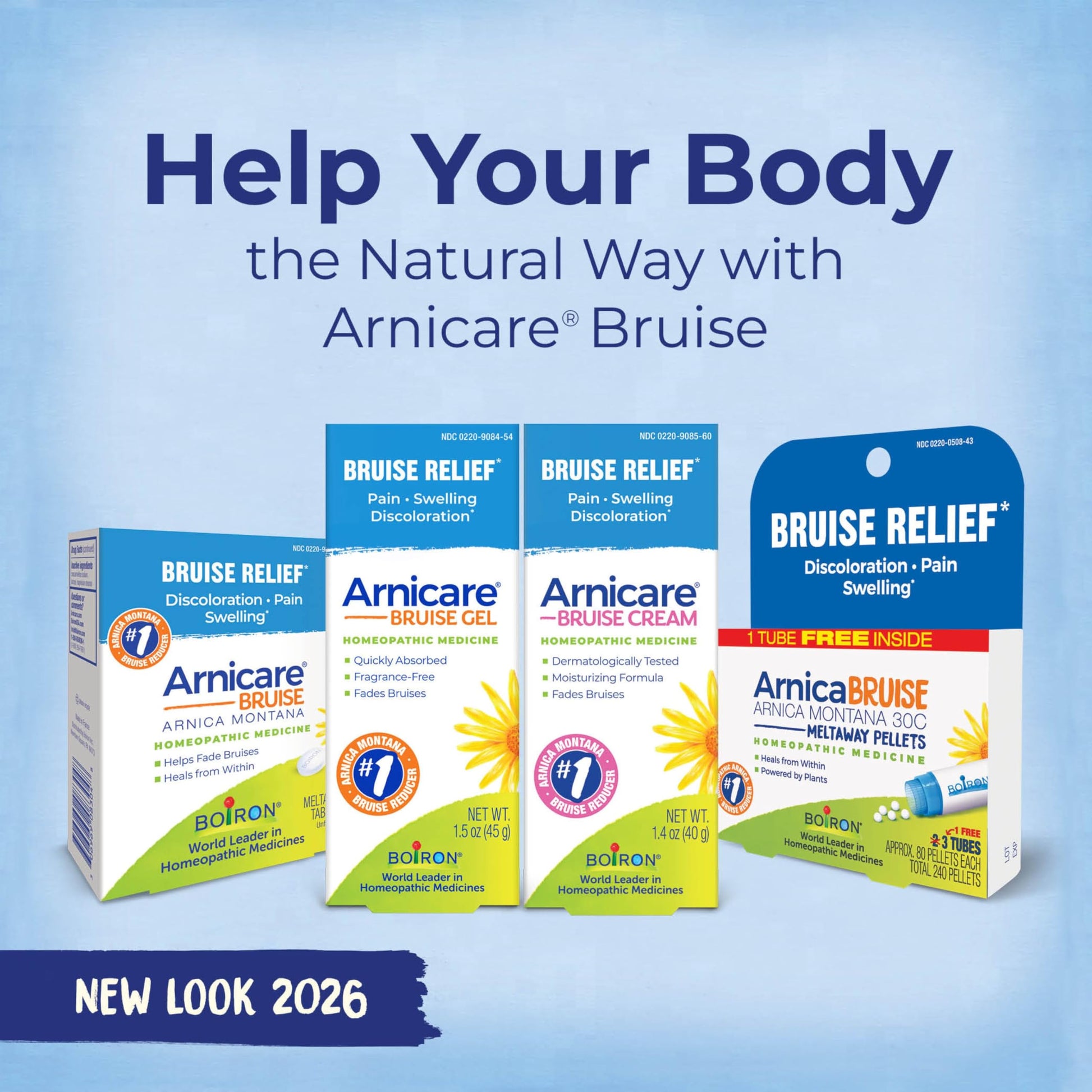 Boiron Arnicare Bruise Cream for Pain Relief from Bruising and Swelling or Discoloration from Injury - 1.4 oz Boiron Au supplements