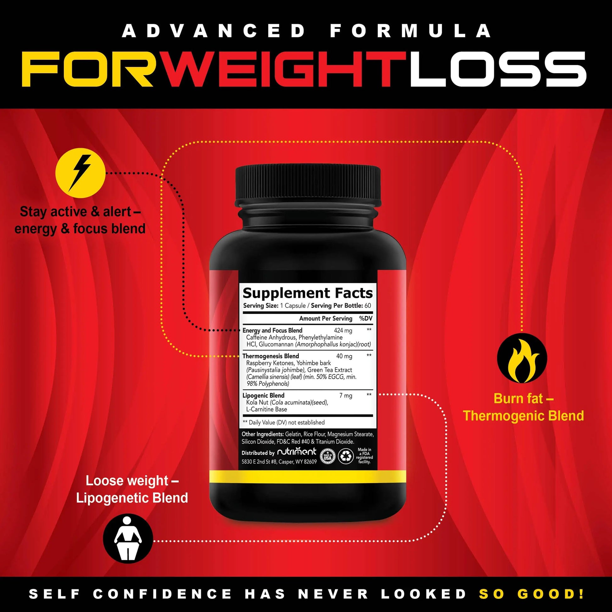 Nutriment Quick Ten - Best Weight Loss Pills - Natural Metabolism Booster Nutriment Au supplements