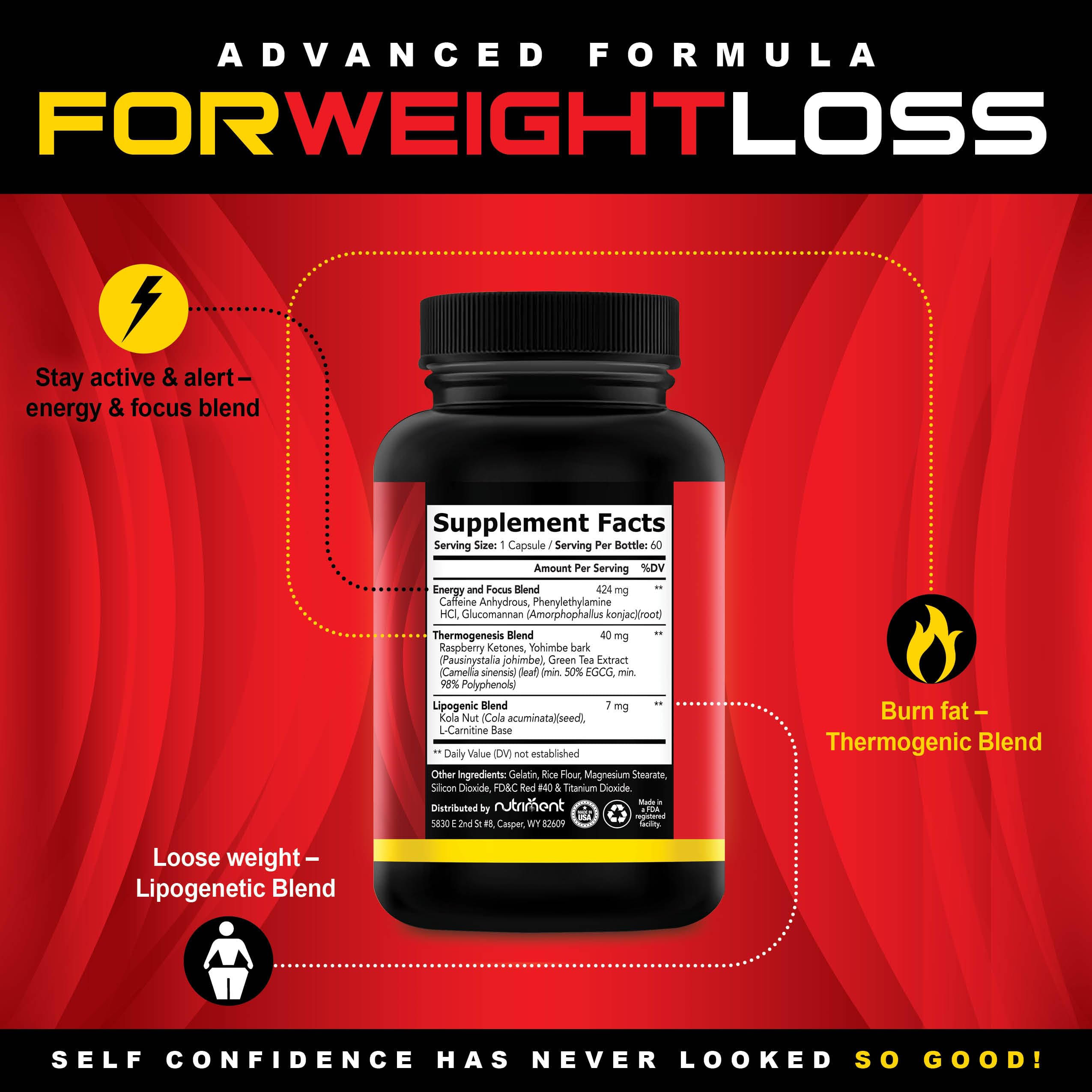 Nutriment Quick Ten - Best Weight Loss Pills - Natural Metabolism Booster Nutriment Au supplements