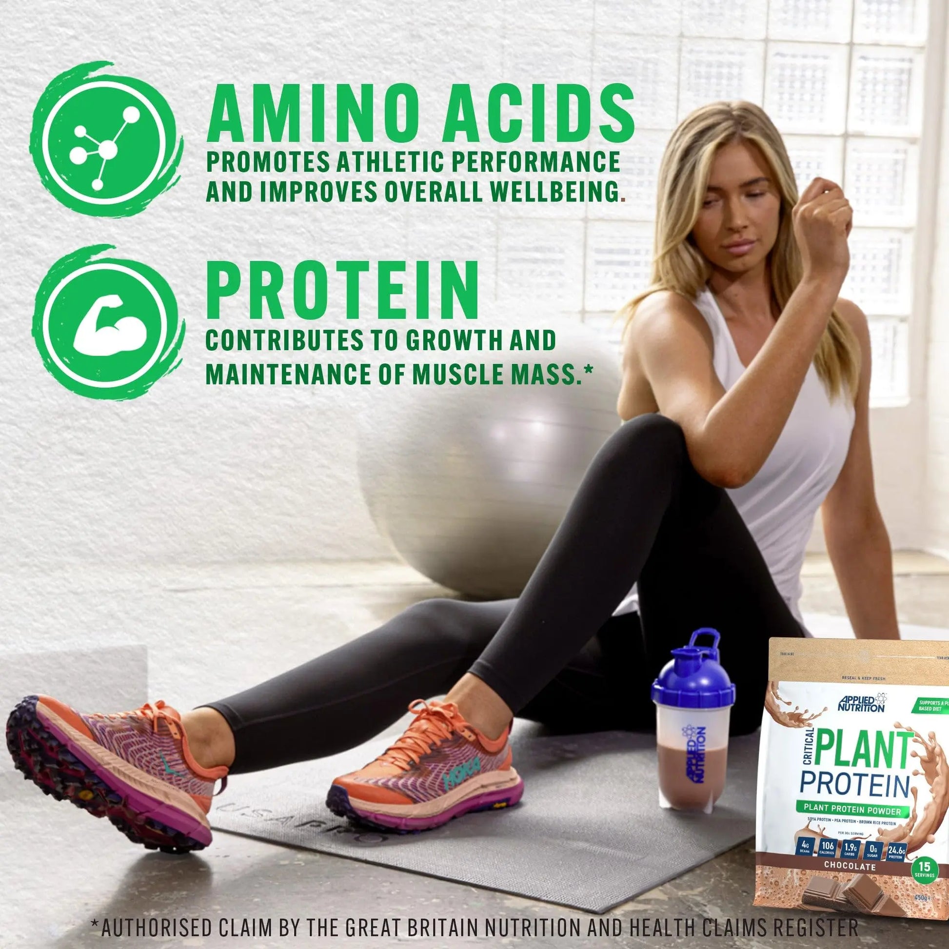 Applied Nutrition Plant Protein Powder – Critical Plant Vegan Protein Shake with SOYA, Pea, Brown Rice Proteins Applied Nutrition Au supplements