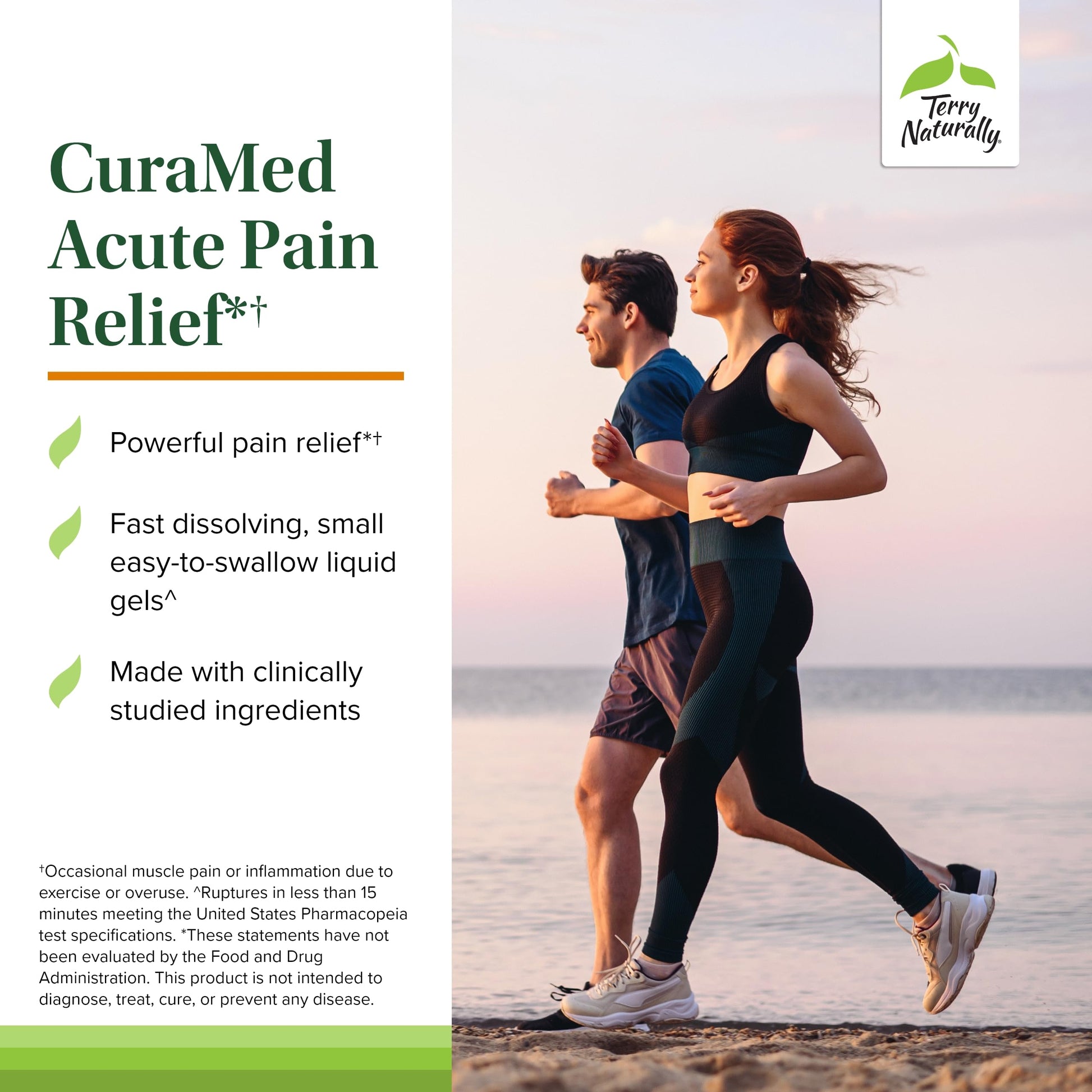 Terry Naturally CuraMed Acute Pain Relief - Supplement with BCM-95 Curcumin & BOS-10 Boswellia - Black Sesame Seed Oil to Support Relief of Occasional Discomfort - 60 Liquid Gels Terry Naturally Au supplements