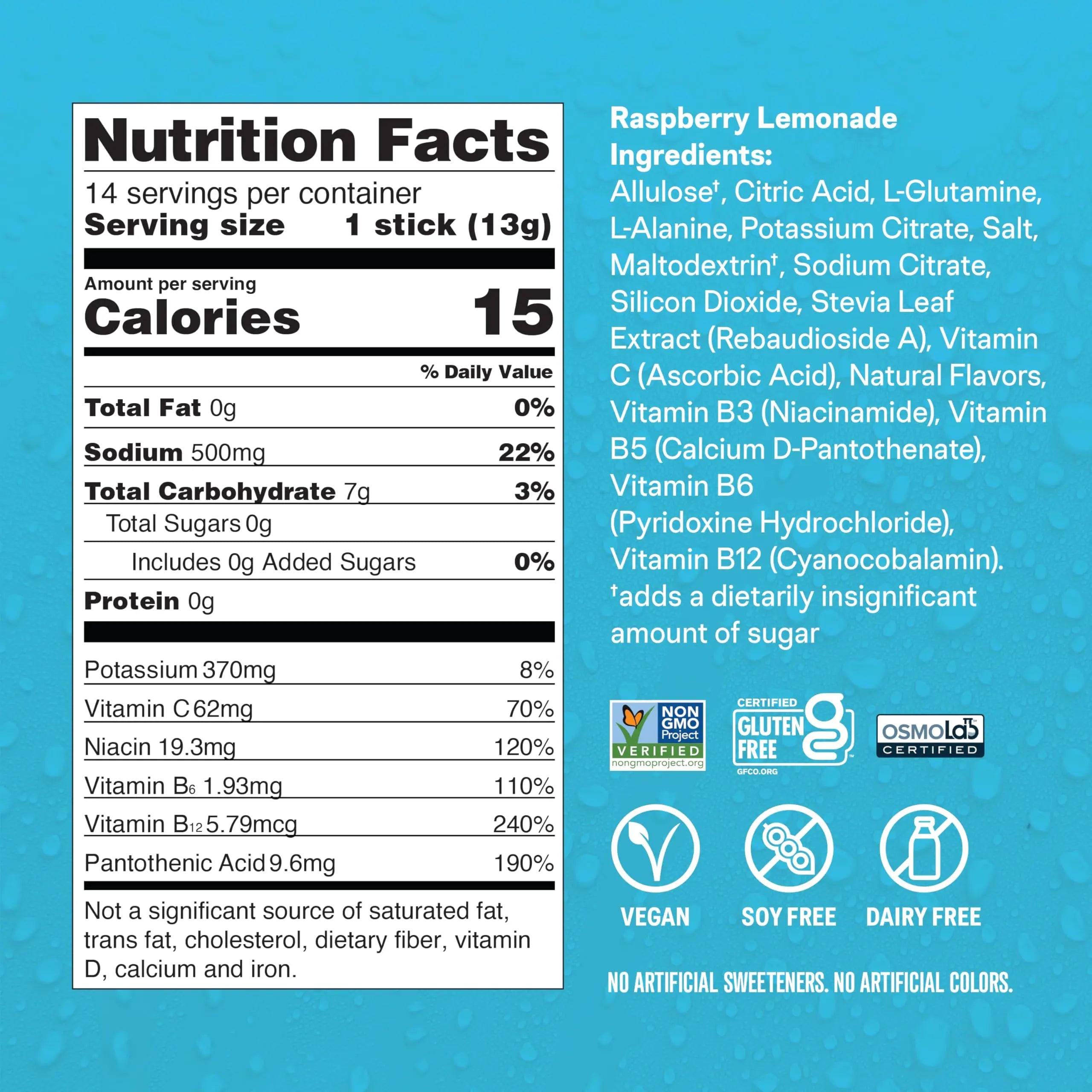 Liquid I.V.® Hydration Multiplier Sugar-Free - Raspberry Lemonade | Electrolyte Powder Drink Mix | 1 Pack (14 Servings) Liquid I.V. Au supplements