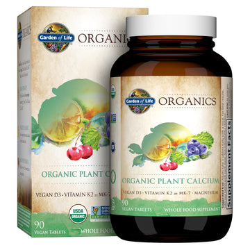 Garden of Life Calcium Supplement with Magnesium & Organic Vitamin D3 K2, Made from Whole Foods, Gluten-Free, 90 Count Garden of Life Au supplements