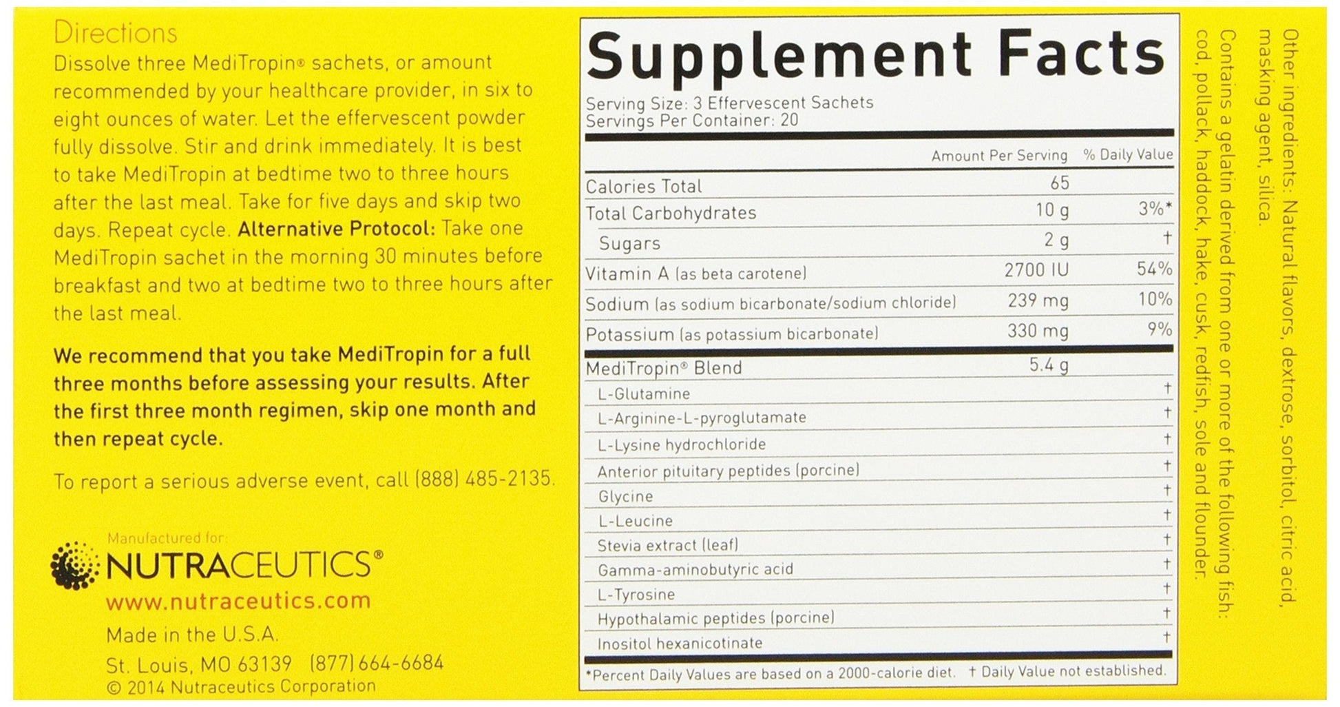 Nutraceutics Meditropin – Anti-Aging Amino Acid Supplement for Adults – Supports Natural Growth Hormone Production, Vitality & Recovery – 60 Sachets Nutraceutics Au supplements