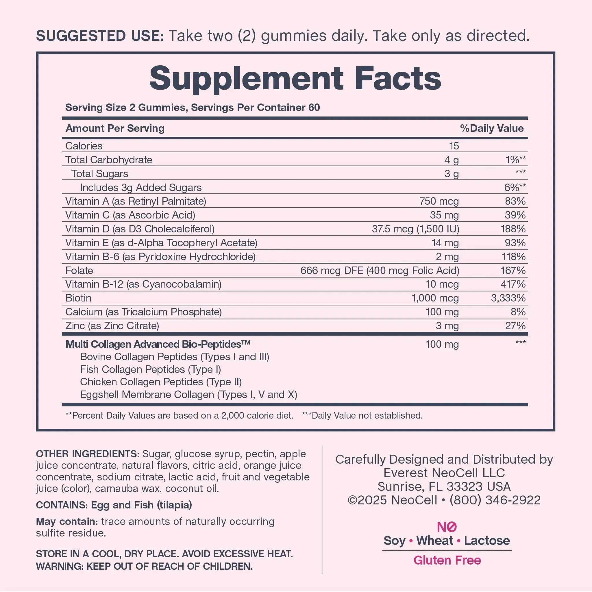 NeoCell Women's Multi Gummy with Collagen | 120 Gummies | Essential Vitamins & Minerals | Berry Flavor Supplement NeoCell Au supplements