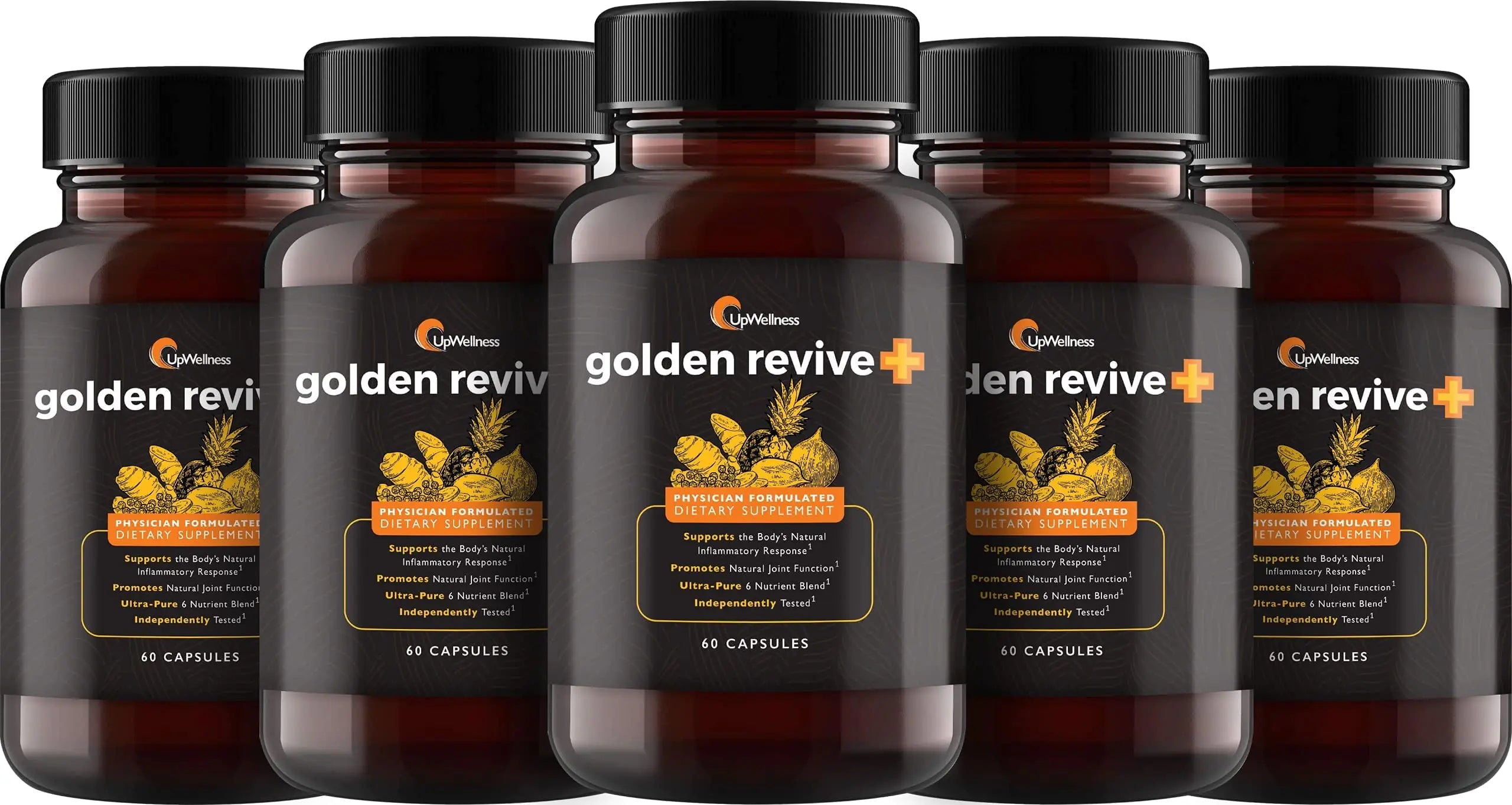 UpWellness Golden Revive + Joint Support with Quercetin, Magnesium, and Turmeric UpWellness Nutrient-Rich Living Au supplements