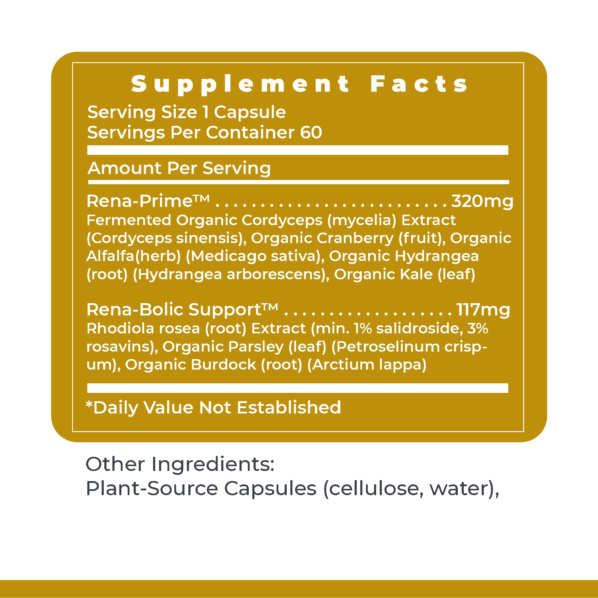 Premier Research Labs RenaVen - Premier Kidney Support for Kidney Cleanse Detox and Repair | Improve Kidney Function and Urinary Support with Fermented Cordyceps - 60 Plant-Source Capsules Premier Research Labs Au supplements