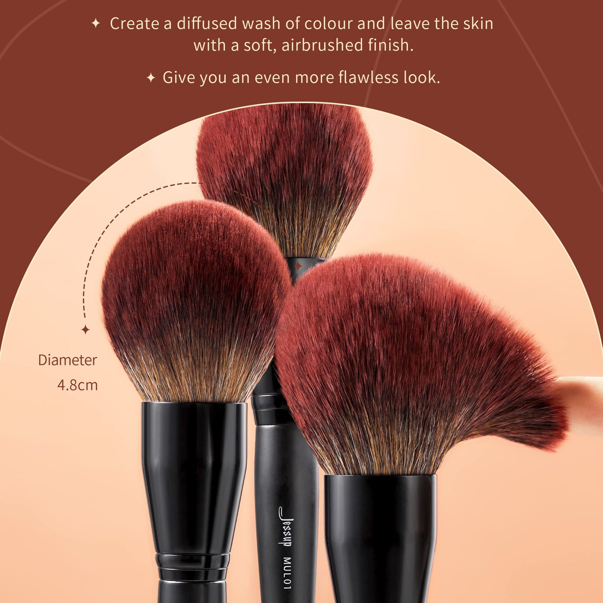 Jessup Powder Makeup Brush, Large Finishing Mineral Powder Brush for Full Face, Body Makeup, Vegan Flawlessly Face Brush for Powder, Blush & Bronzer MUL01 Jessup Au supplements
