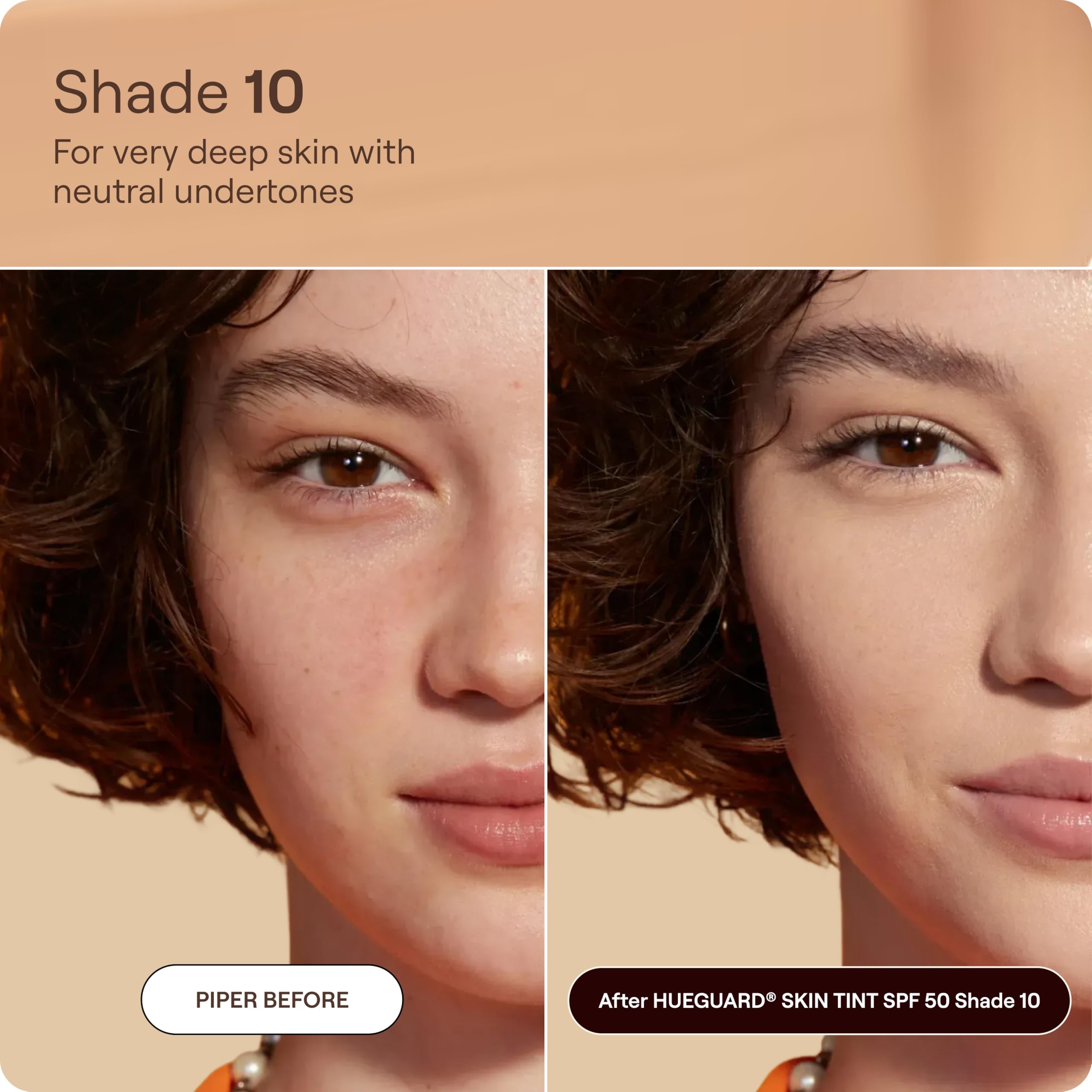 Live Tinted Hueguard Skin Tint SPF 50 - Tinted Mineral Sunscreen with Light-Medium Buildable Coverage With a Hydrating and Radiant Finish - Water and Sweat Resistant, 1.35 fl oz - Shade 10 Live Tinted Au supplements