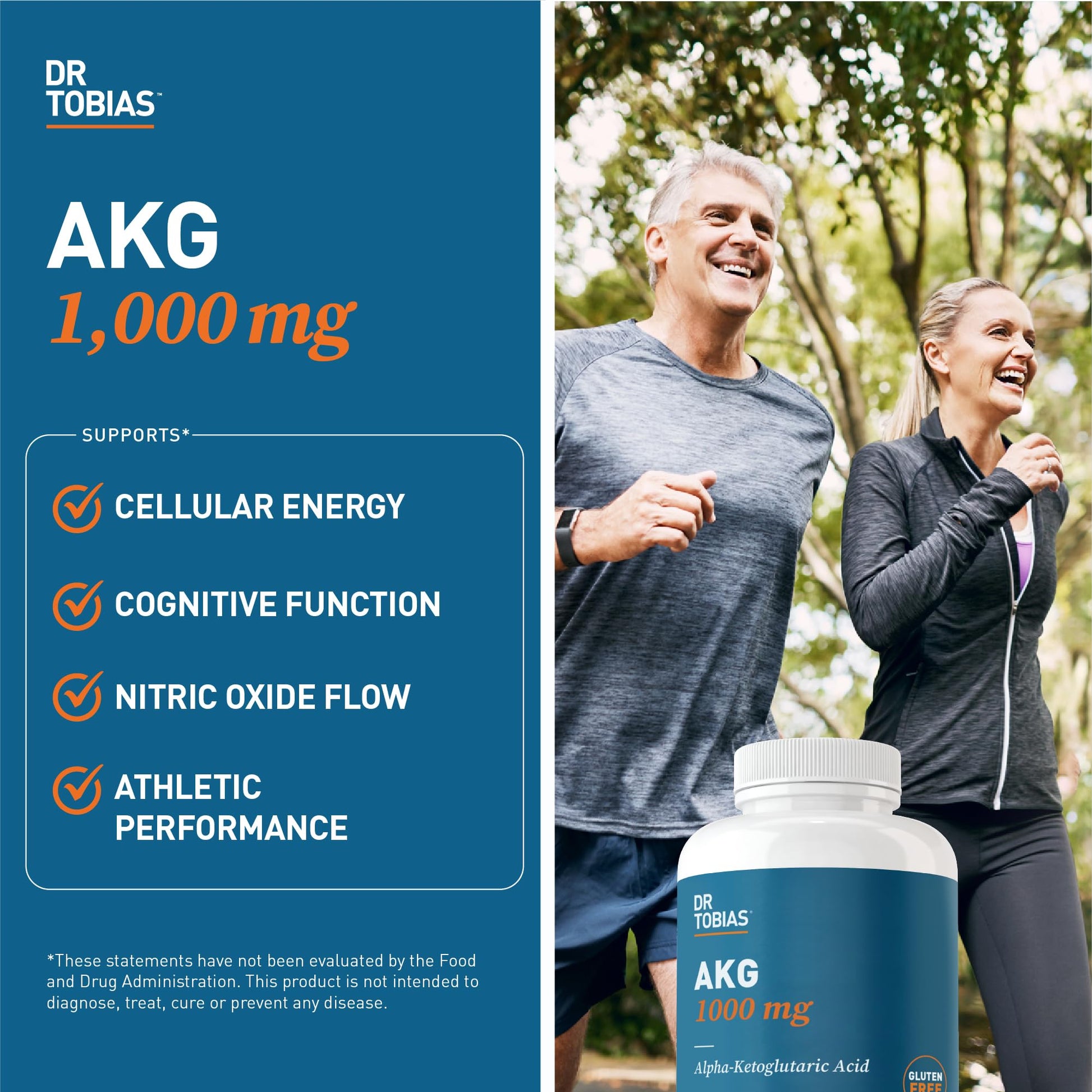 Dr. Tobias AKG Supplement & Joint Support Supplement - Supports Energy, Muscles, Cartilage & Joint Health, Non-GMO Dr. Tobias Au supplements