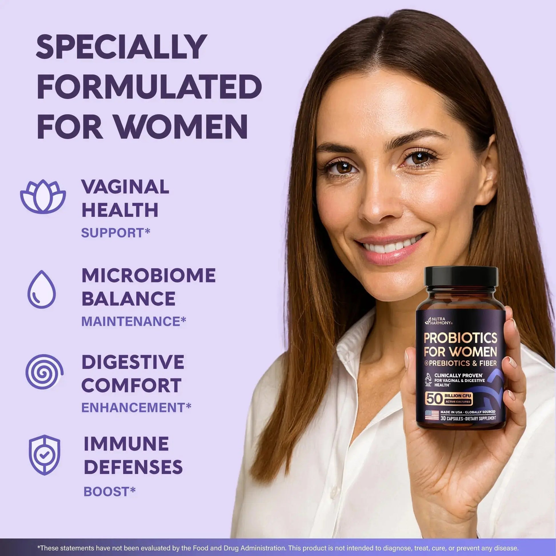 NUTRAHARMONY Multivitamins & Probiotics for Women NUTRAHARMONY Au supplements
