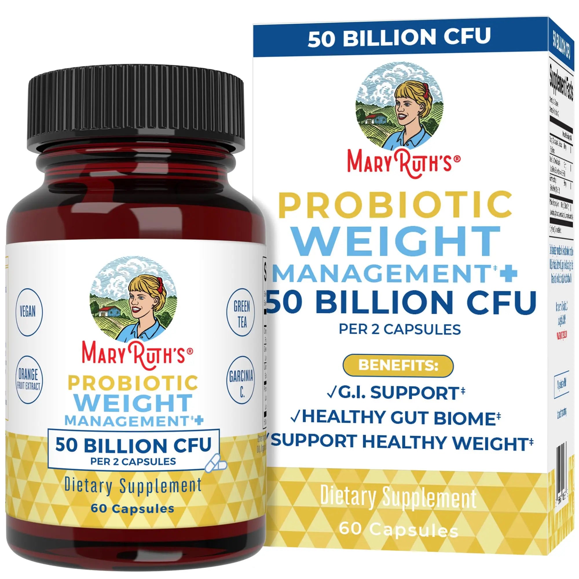 MaryRuth Organics Probiotics Capsule for Women & Men | Weight Management | Digestive MaryRuth Organics Au supplements