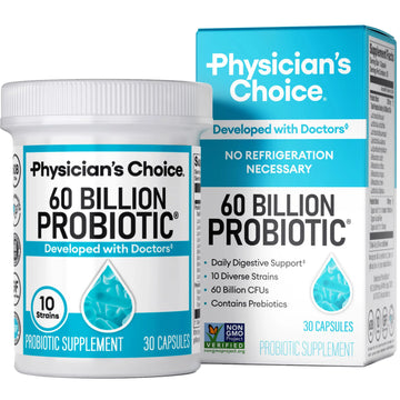 Physician's CHOICE Probiotics 60 Billion CFU - 10 Strains + Organic Prebiotics - Immune, Digestive & Gut Health - Supports Occasional Constipation Physician's CHOICE Au supplements