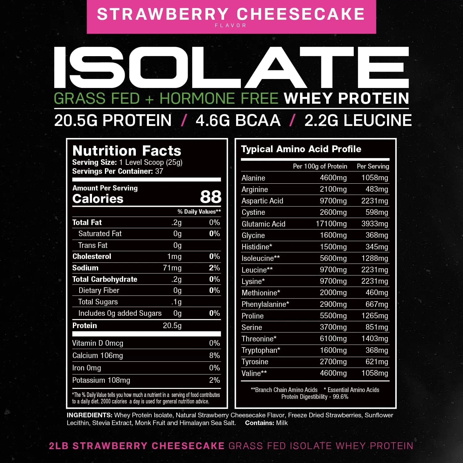 Muscle Feast Grass-Fed Whey Protein Isolate, All Natural Hormone Free Pasture Raised Muscle Feast Au supplements
