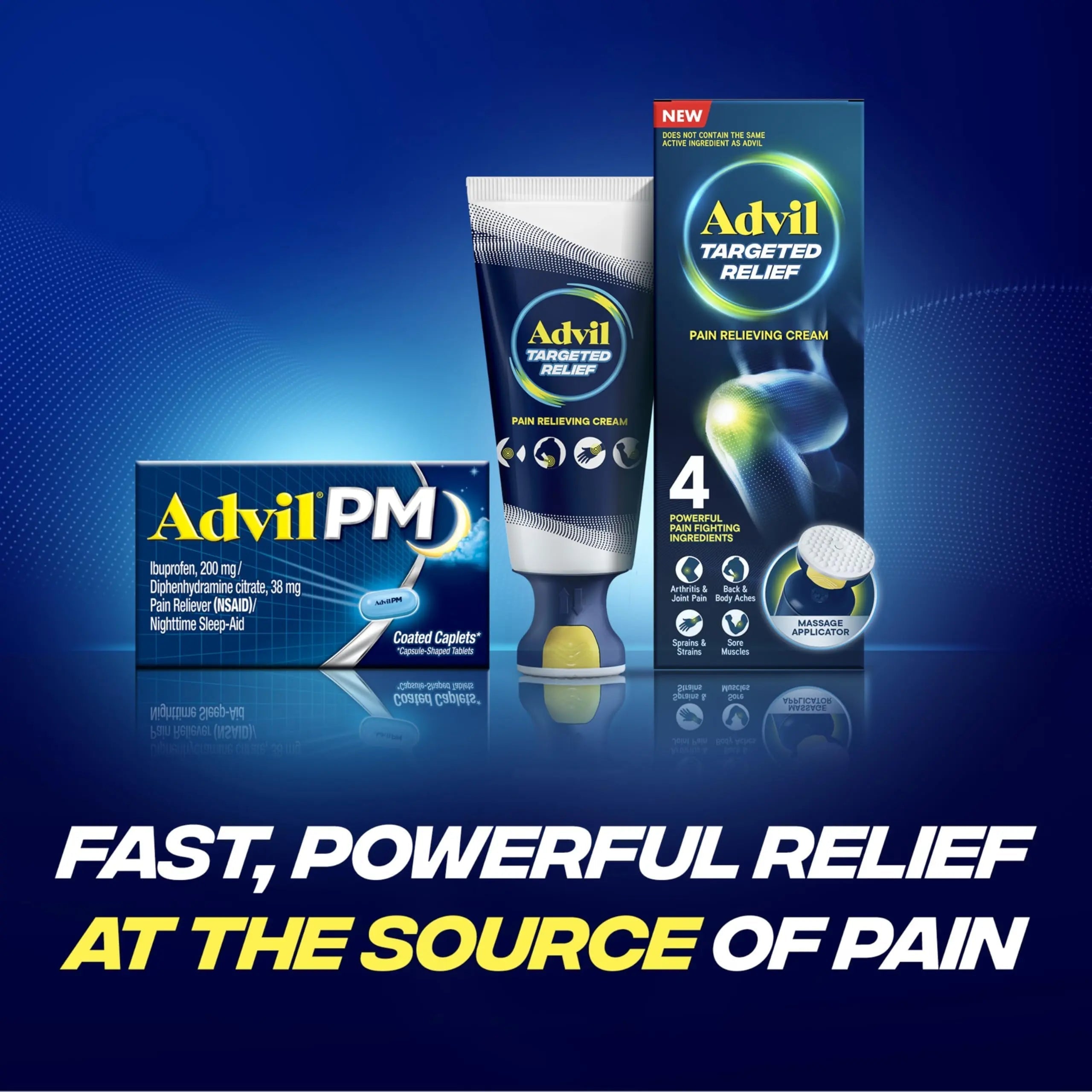 Advil PM Pain Reliever and Nighttime Sleep Aid, Pain Medicine with Ibuprofen for Pain Relief and Diphenhydramine Citrate for A Sleep Aid - 120 Coated Caplets (Pack of 2) Advil Au supplements
