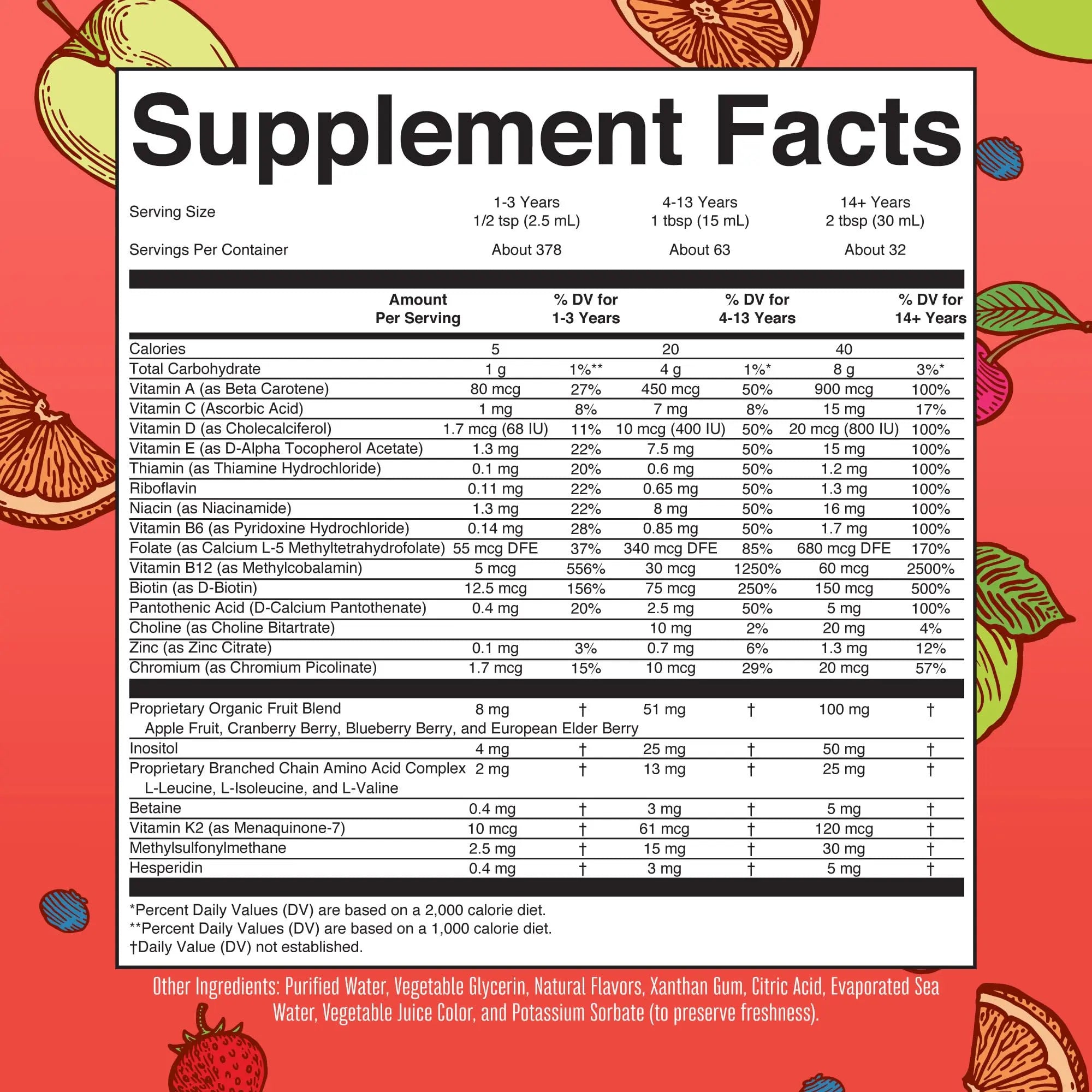 MaryRuth Organics Liquid Morning Multivitamin Essentials+ | Vitamin A C D E B6 B12 Biotin Zinc, Mens Womens Multivitamin, Immune Support, Beauty | Sugar Free | Vitamins for Ages 1+ | Vegan | 32 Fl Oz MARYRUTH'S Au supplements