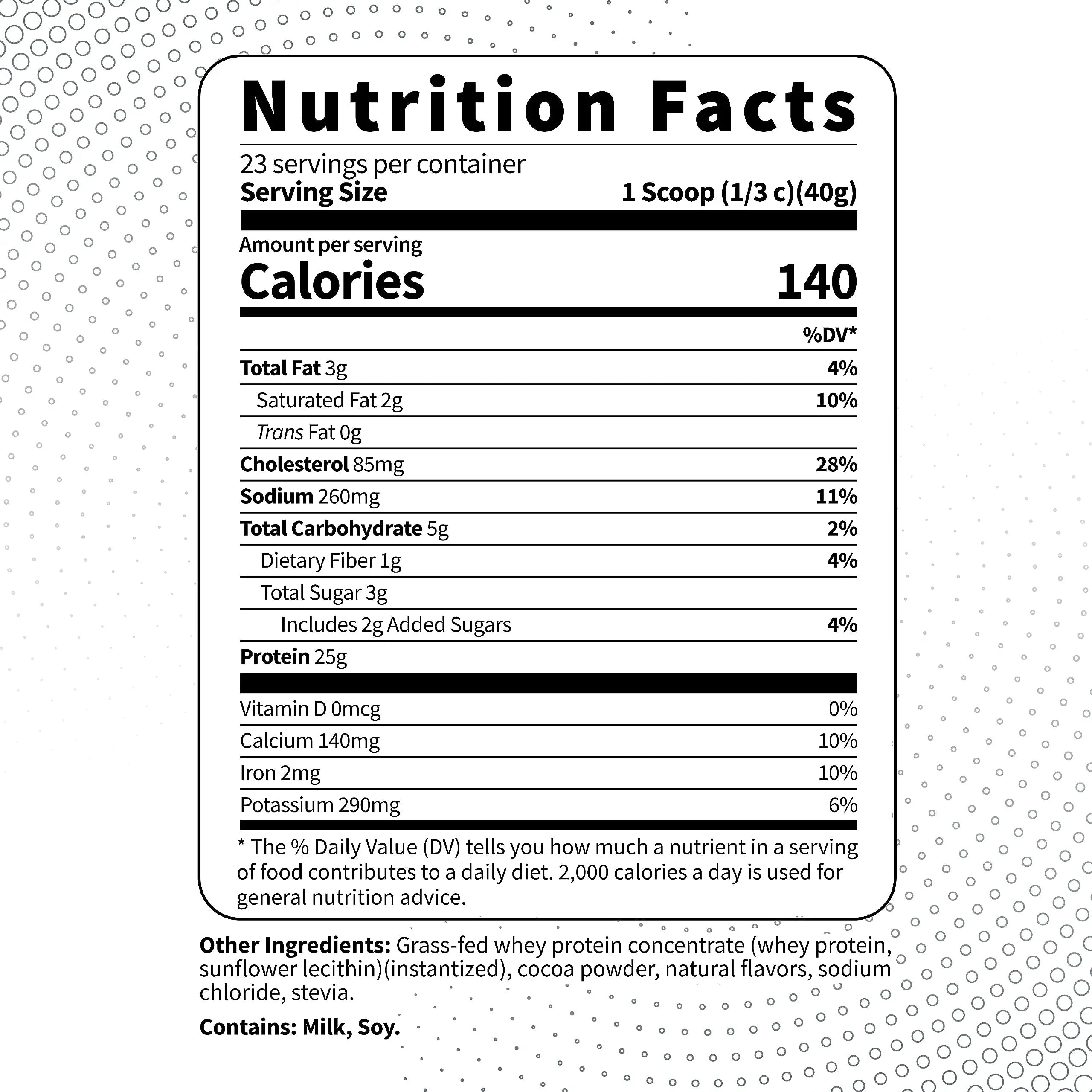 Type Zero Grass Fed Whey Protein Concentrate Powder (Chocolate, 2LBS) - Gluten Free Type Zero Au supplements