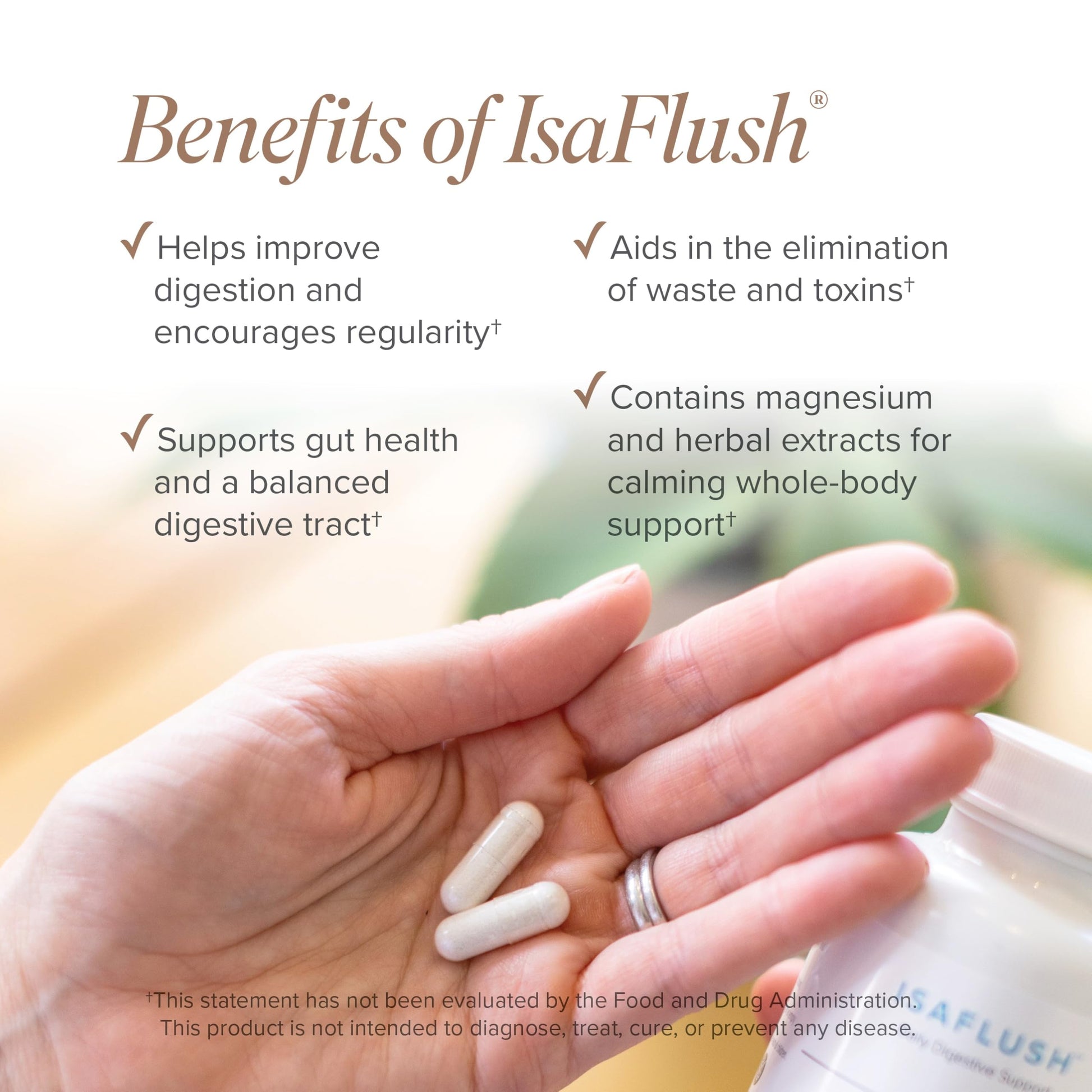 Isagenix IsaFlush - Gentle Digestive Support with Balanced Minerals Encouraging Regularity - No Harsh Laxatives - 60 Capsules Isagenix Au supplements
