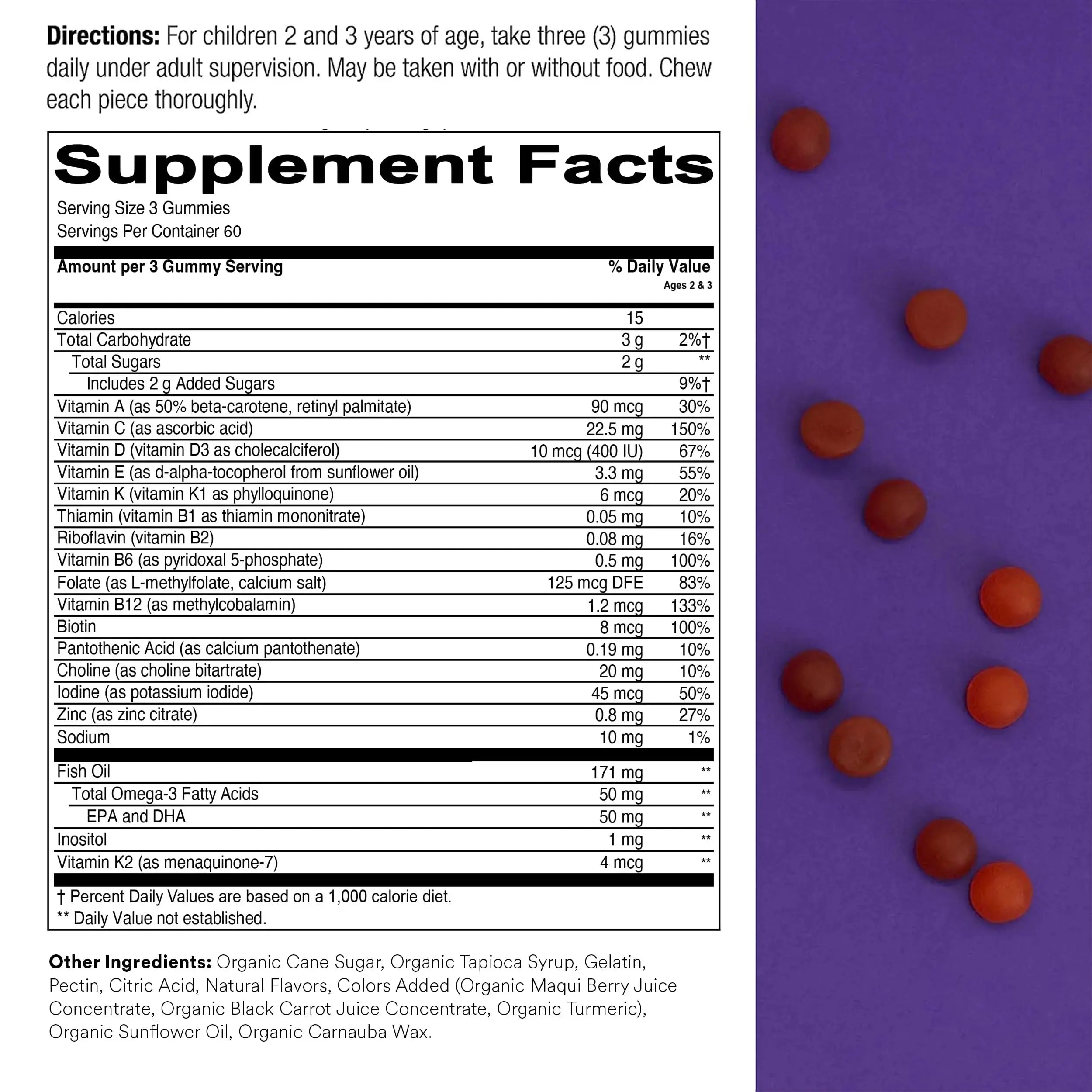 SmartyPants Toddler Multivitamin Gummies: Omega 3 Fish Oil (EPA/DHA), Vitamin D3, C, Vitamin B12, B6 & Women's Multivitamin Gummies: Omega 3 Fish Oil (EPA/DHA), Methylfolate, CoQ10, Vitamin D SmartyPants Au supplements