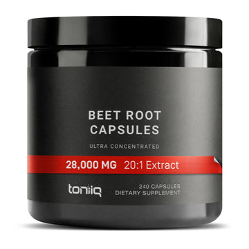 28,000mg 20x Concentrated Extract Beet Root Capsules - Natural Nitric Oxide Booster Toniiq Au supplements