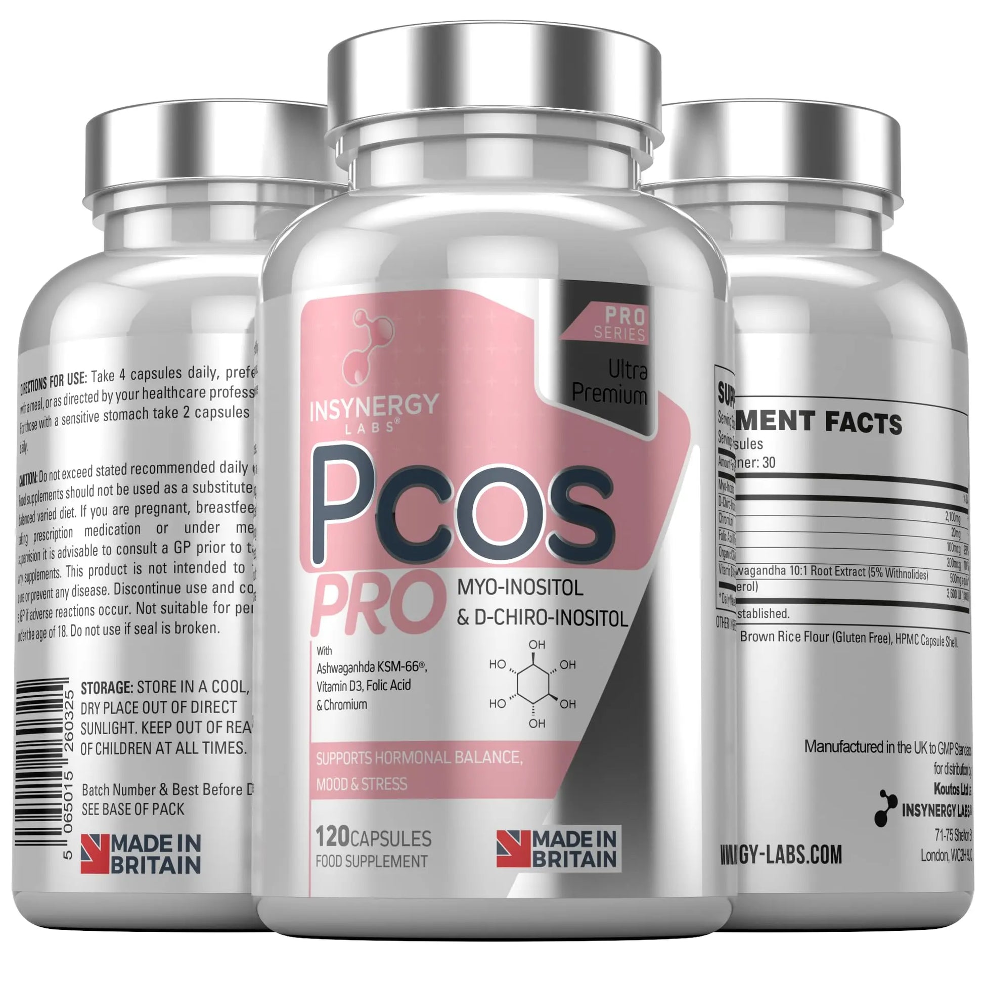 PCOS Pro - Ultra Premium Inositol PCOS Supplement (4X Extra Ingredients) Myo Inositol Insynergy Labs Au supplements