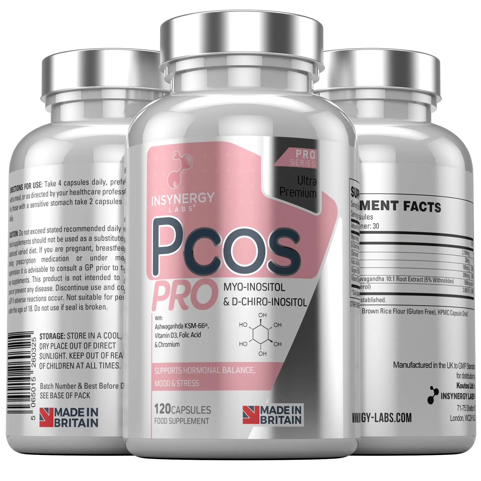 PCOS Pro - Ultra Premium Inositol PCOS Supplement (4X Extra Ingredients) Myo Inositol Insynergy Labs Au supplements