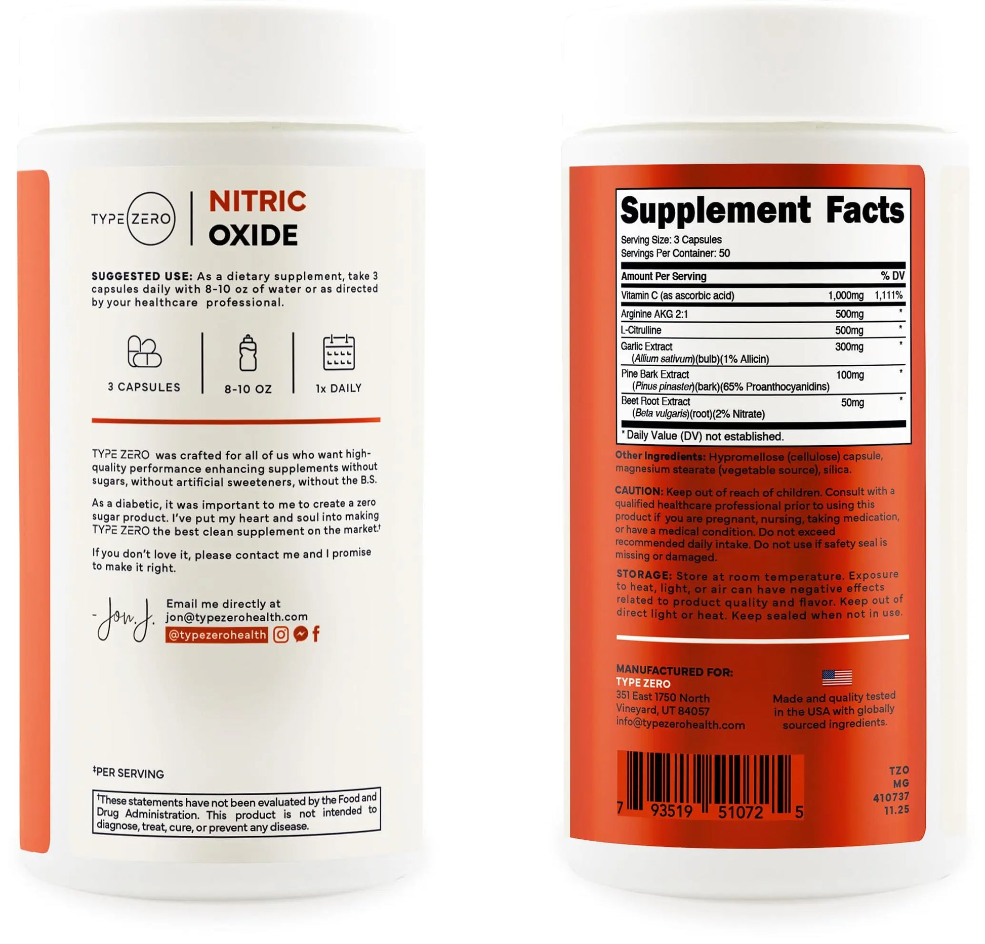 Type Zero Nitric Oxide 6X Booster, 150 Veggie Capsules - Natural Supplement - Beetroot, Arginine AKG, Citrulline, Pine Bark, Garlic & VIT C | Nitrous Oxide Type Zero Au supplements
