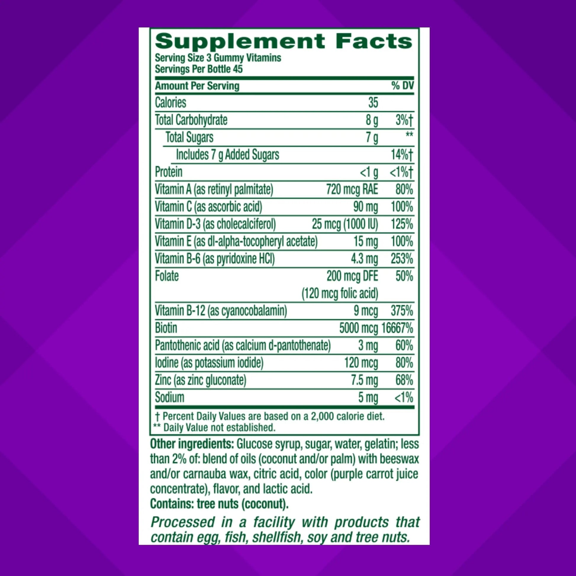 Vitafusion Gorgeous Hair, Skin & Nails Multivitamin Gummy Vitamins, plus Biotin and Antioxidant vitamins C&E, Raspberry Flavor Vitafusion Au supplements