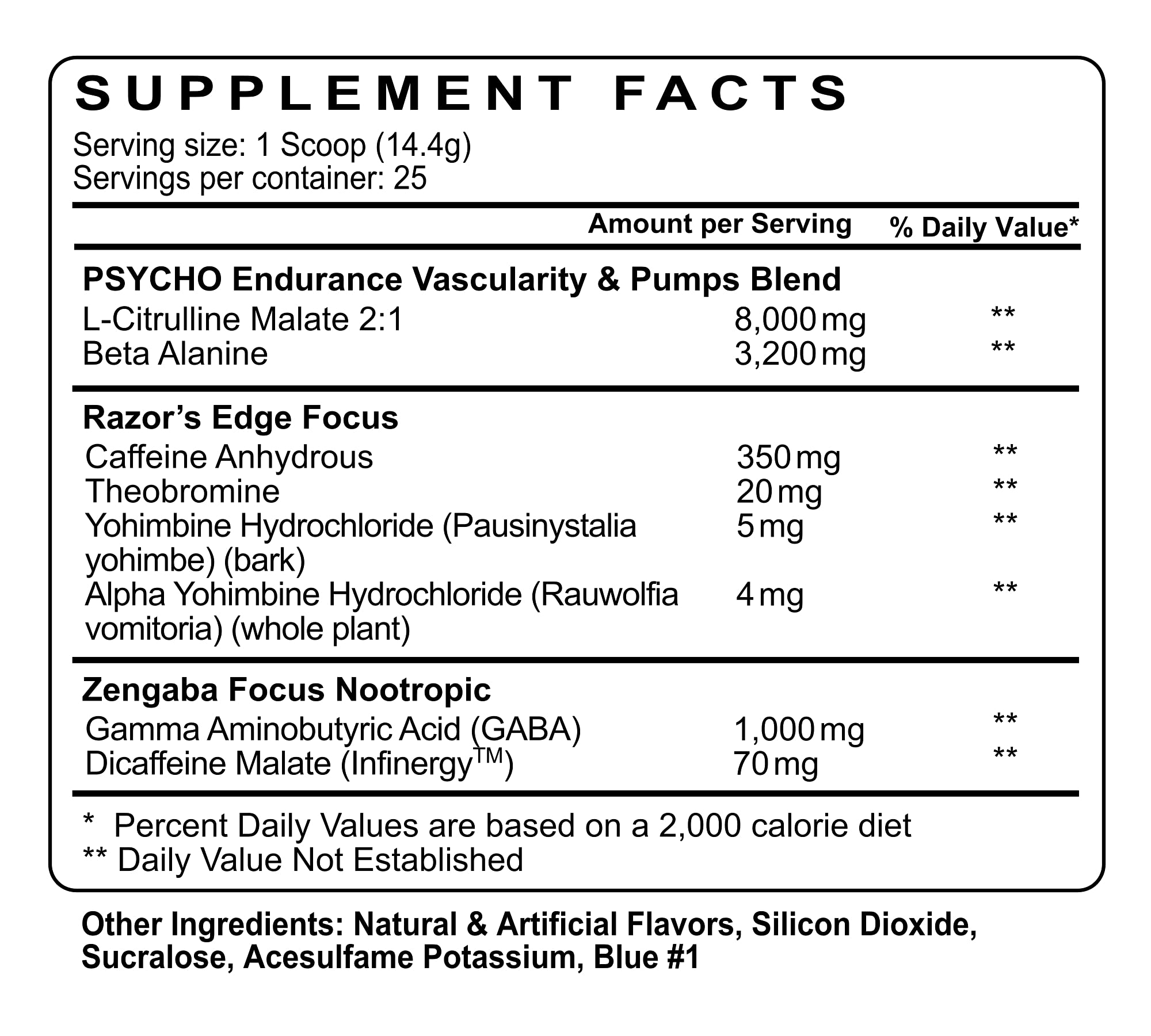 Psycho Pharma New Perfect Powders with Zengaba Energy Feel Good Focus #1 Strongest Psycho Pharma Au supplements