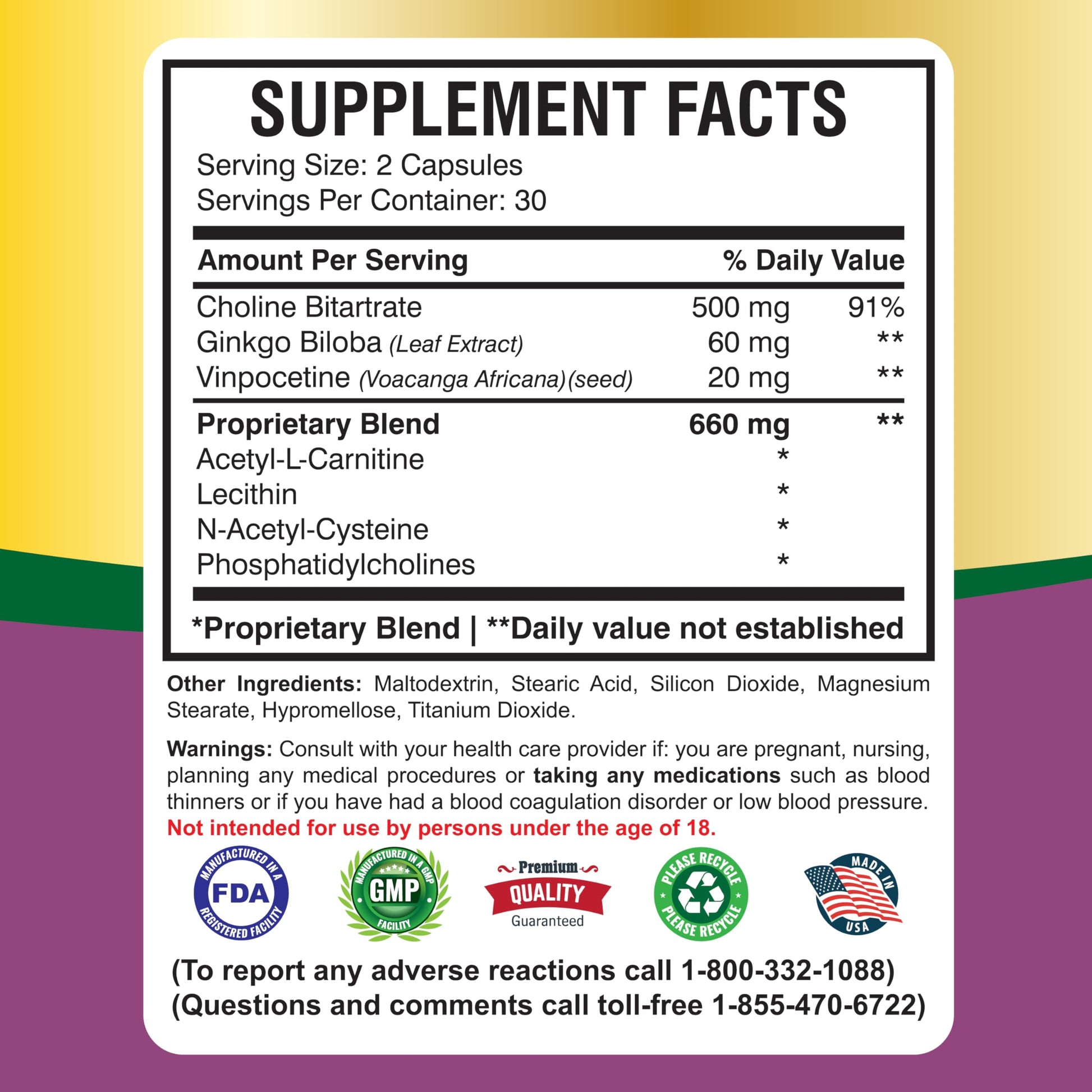 America Medic & Science Cavintona Advanced Supplement – Vinpocetine 20mg for Memory, Recall & Brain Health – Supports Cognitive Function, Focus, Mental Clarity & Blood Flow – 60 Capsules America Medic & Science Au supplements
