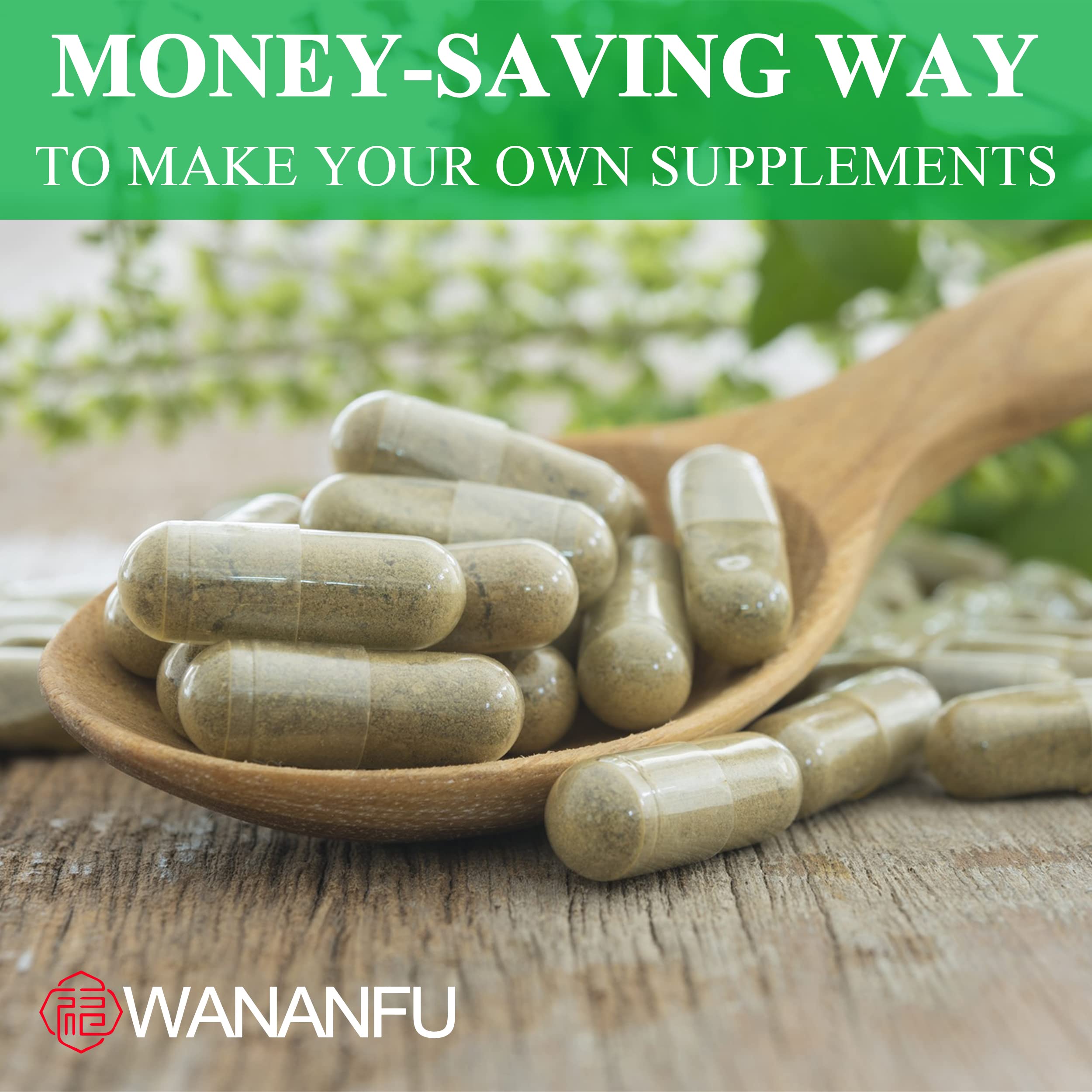 wananfu Size 0 Empty Capsules Vegetarian (100 Count) Bundle with Micro Lab Spoon, Clear Fillable Veggie Pill Capsules Size 0 for Making Your Own Supplements wananfu Au supplements