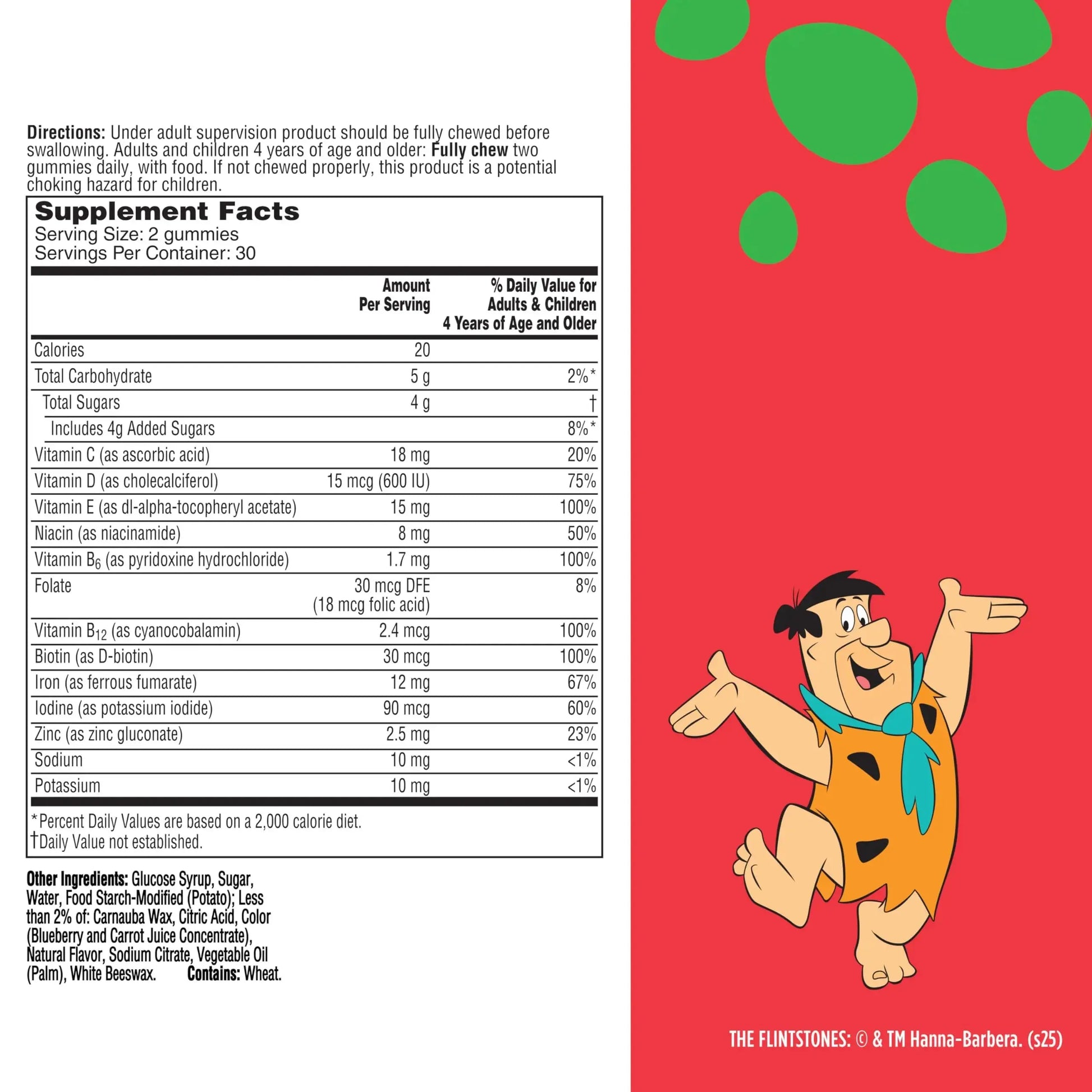 Flintstones Vitamins for Picky Kids + Iron, Kids Multivitamin Gummies with Vitamin C, D, E, B6 and Iron, Gummy Vitamins, Grape Flavored, 60 Gummies Flintstones Vitamins Au supplements