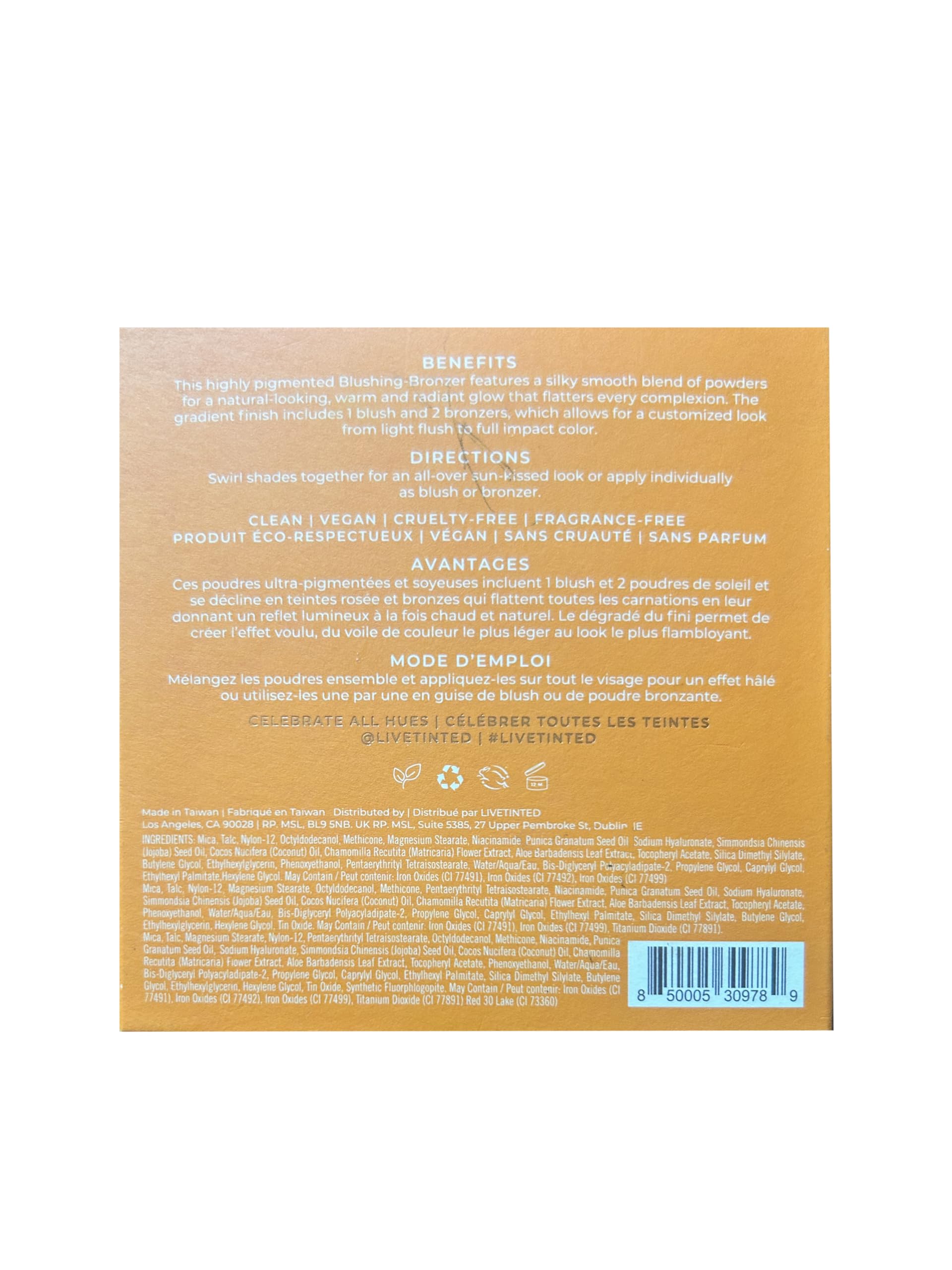 Live Tinted Huebeam Jumbo Gradient Blushing Bronzer - Lightweight, Highly-Pigmented, Buildable & Blendable - Sunkissed, Glowy, Even Toned Skin Face Blush and Bronzer - 15g / 0.5 oz Live Tinted Au supplements