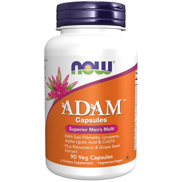 NOW Foods Supplements, ADAM™ Men's Multivitamin with Saw Palmetto, Lycopene, Alpha Lipoic Acid and CoQ10 NOW Foods Au supplements