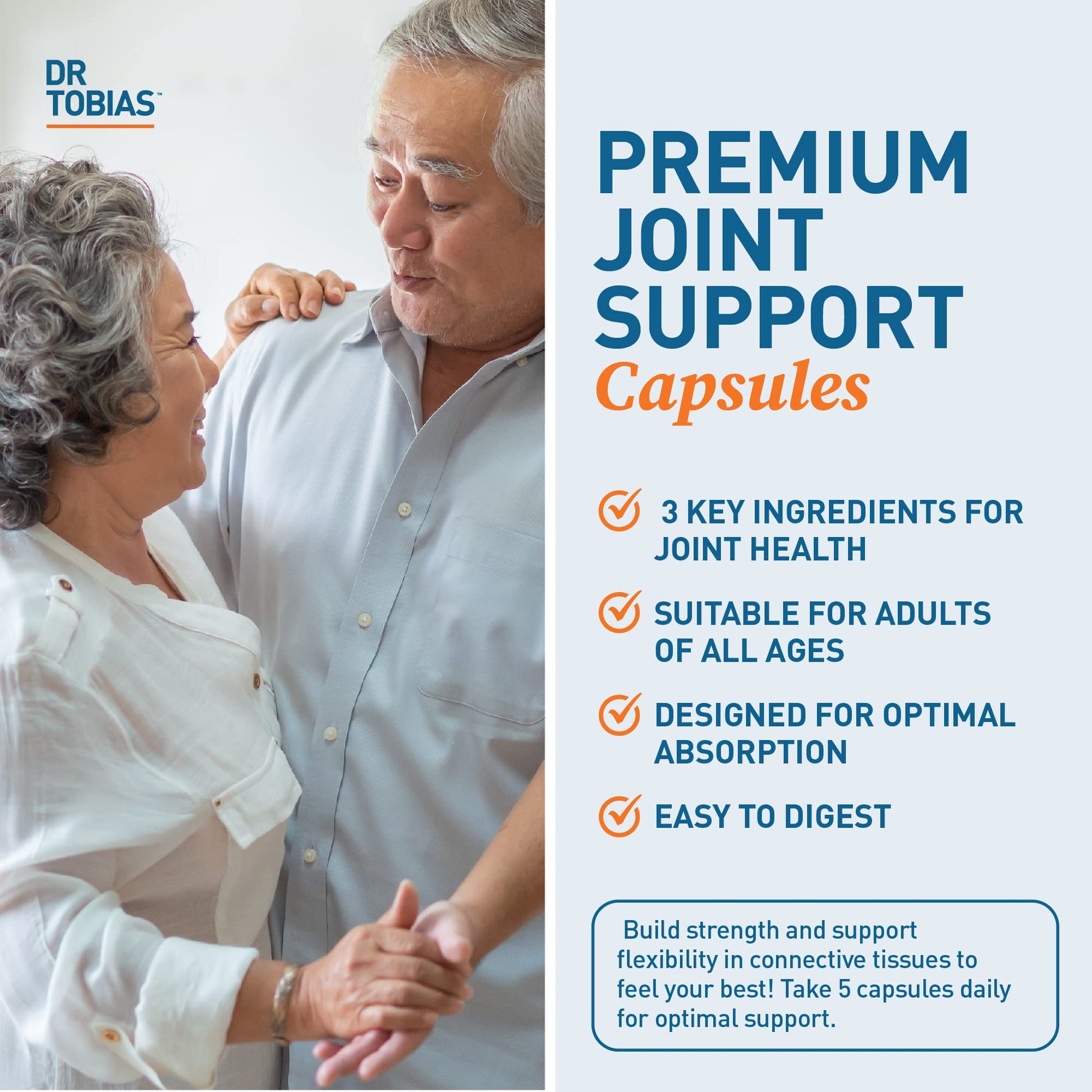Dr. Tobias AKG Supplement & Joint Support Supplement - Supports Energy, Muscles, Cartilage & Joint Health, Non-GMO Dr. Tobias Au supplements