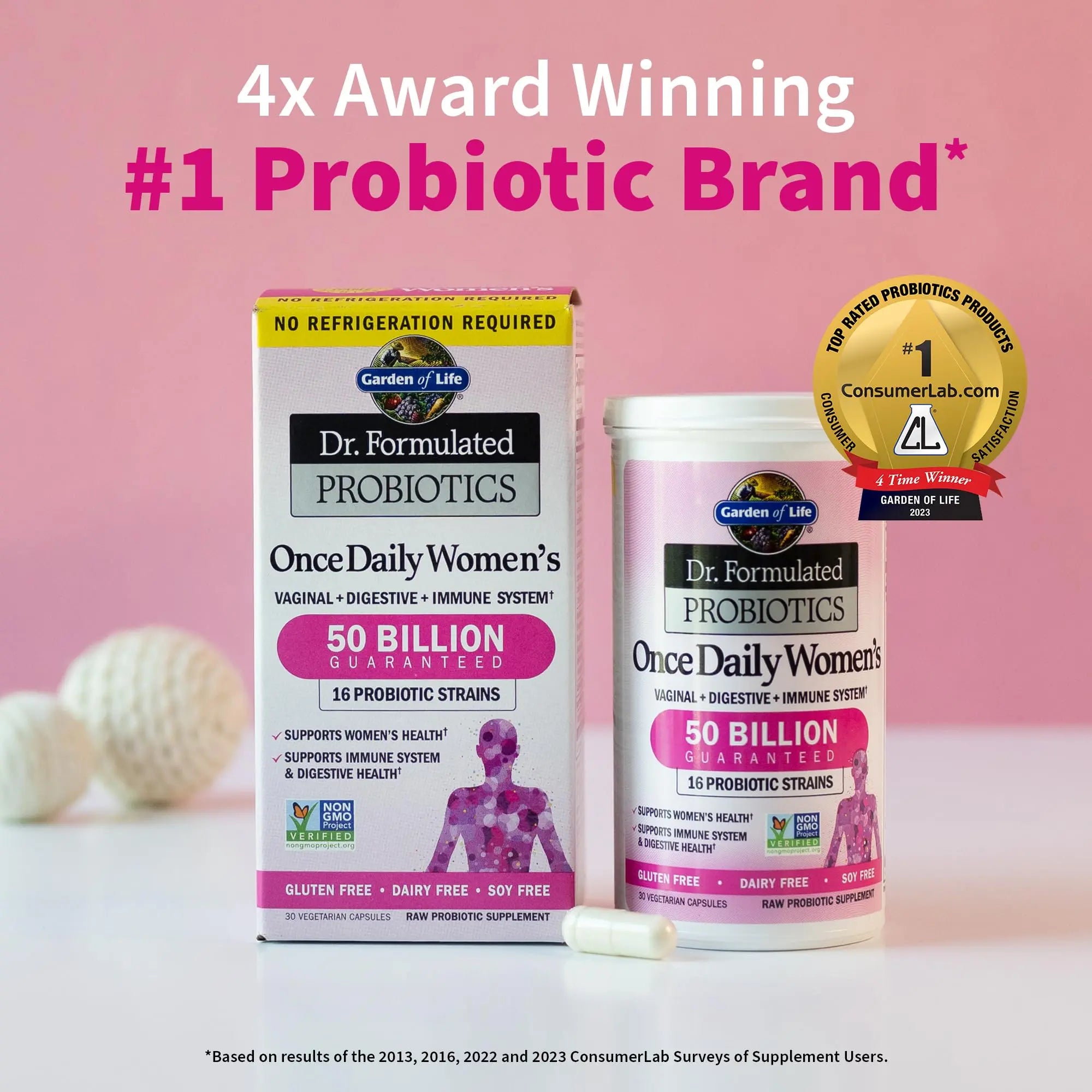 Garden of Life Organics Multivitamin for Men & Dr. Formulated Women's Probiotics Once Daily, 16 Strains, 50 Billion, 30 Capsules Garden of Life Au supplements