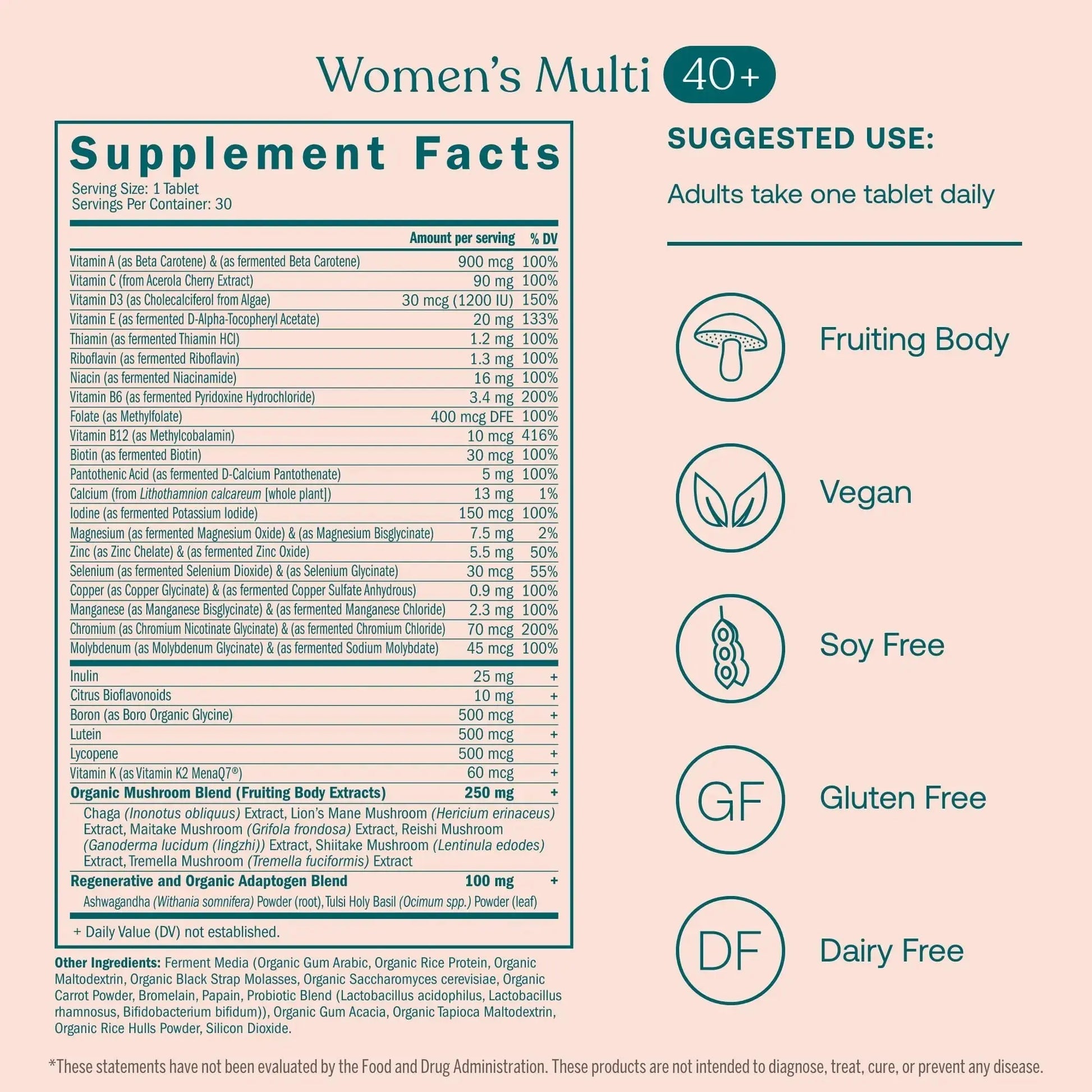 True Grace One Daily Men's Multivitamin 40+ (30 Vegan Tablets) + One Daily Women’s Multivitamin 40+ (30 Vegan Tablets) True Grace Au supplements
