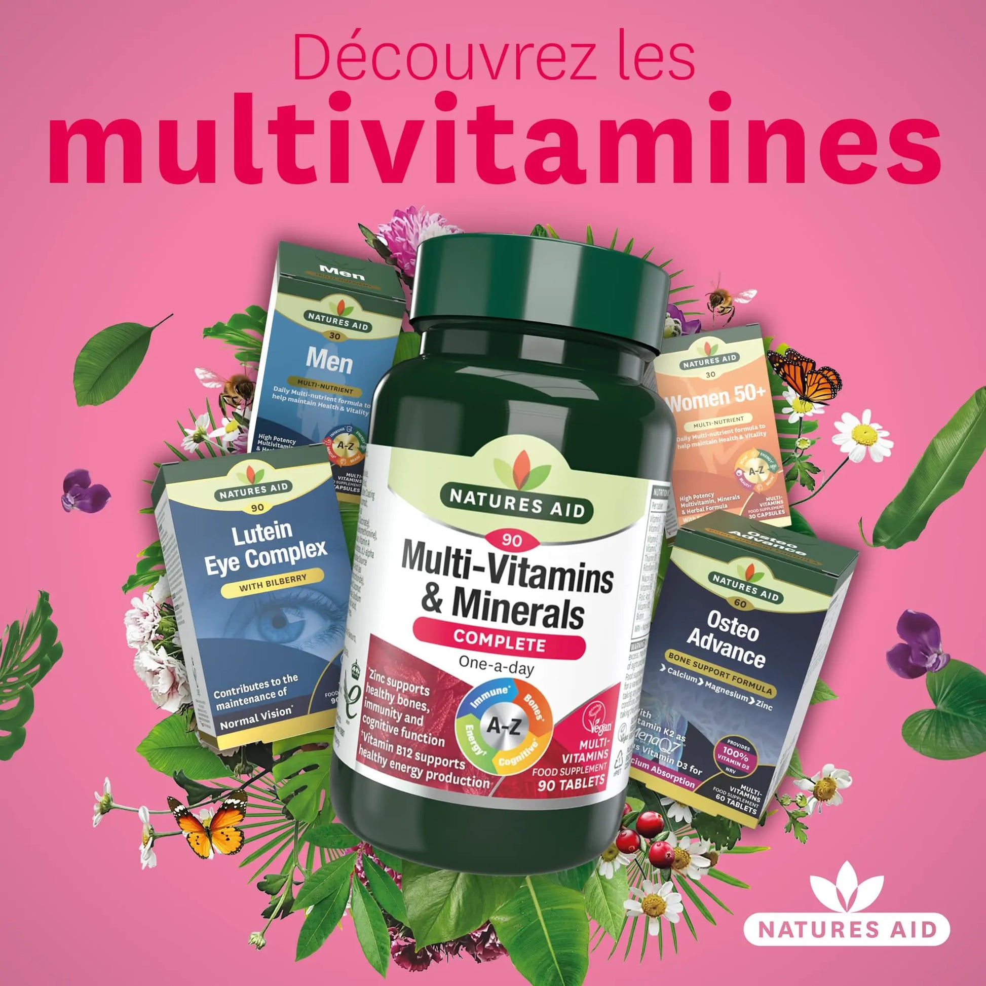 Natures Aid Multivitamins and Minerals, 90 Count (Pack of 1), (Packing may vary) natures aid Au supplements