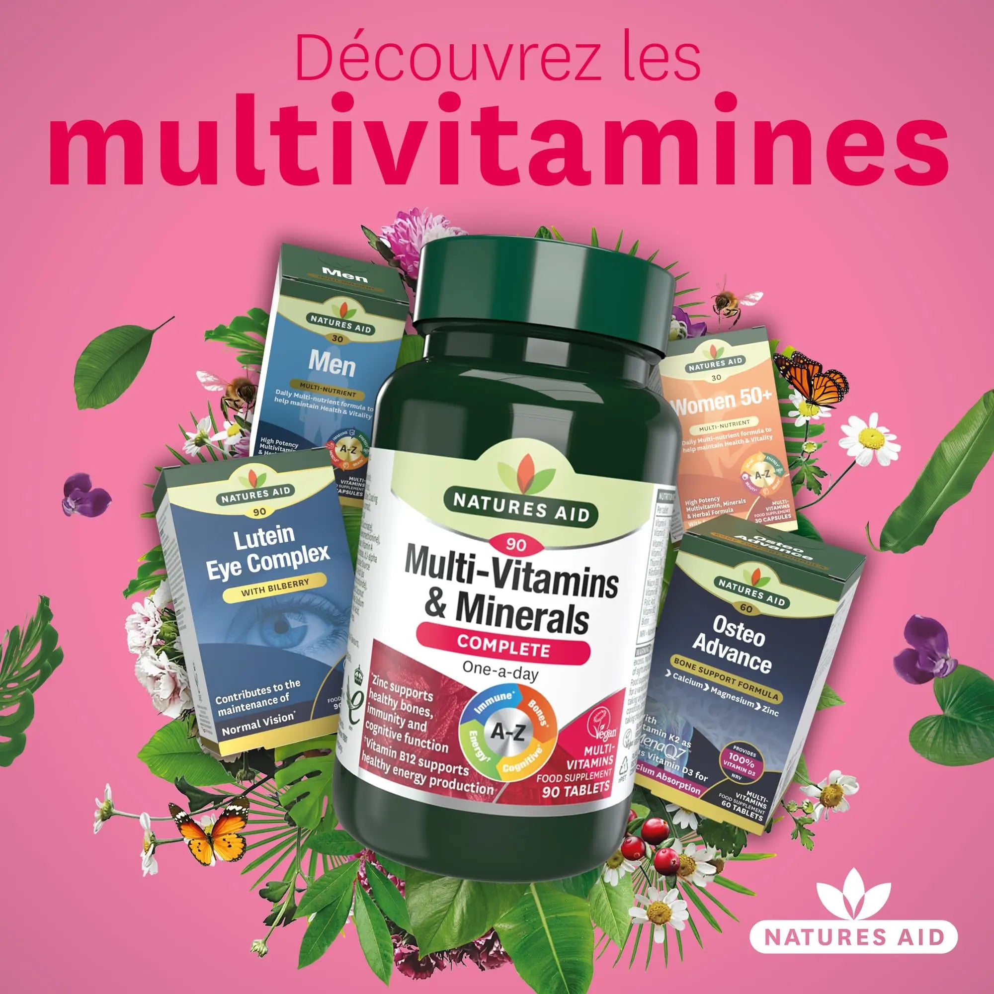 Natures Aid Multivitamins and Minerals, 90 Count (Pack of 1), (Packing may vary) natures aid Au supplements