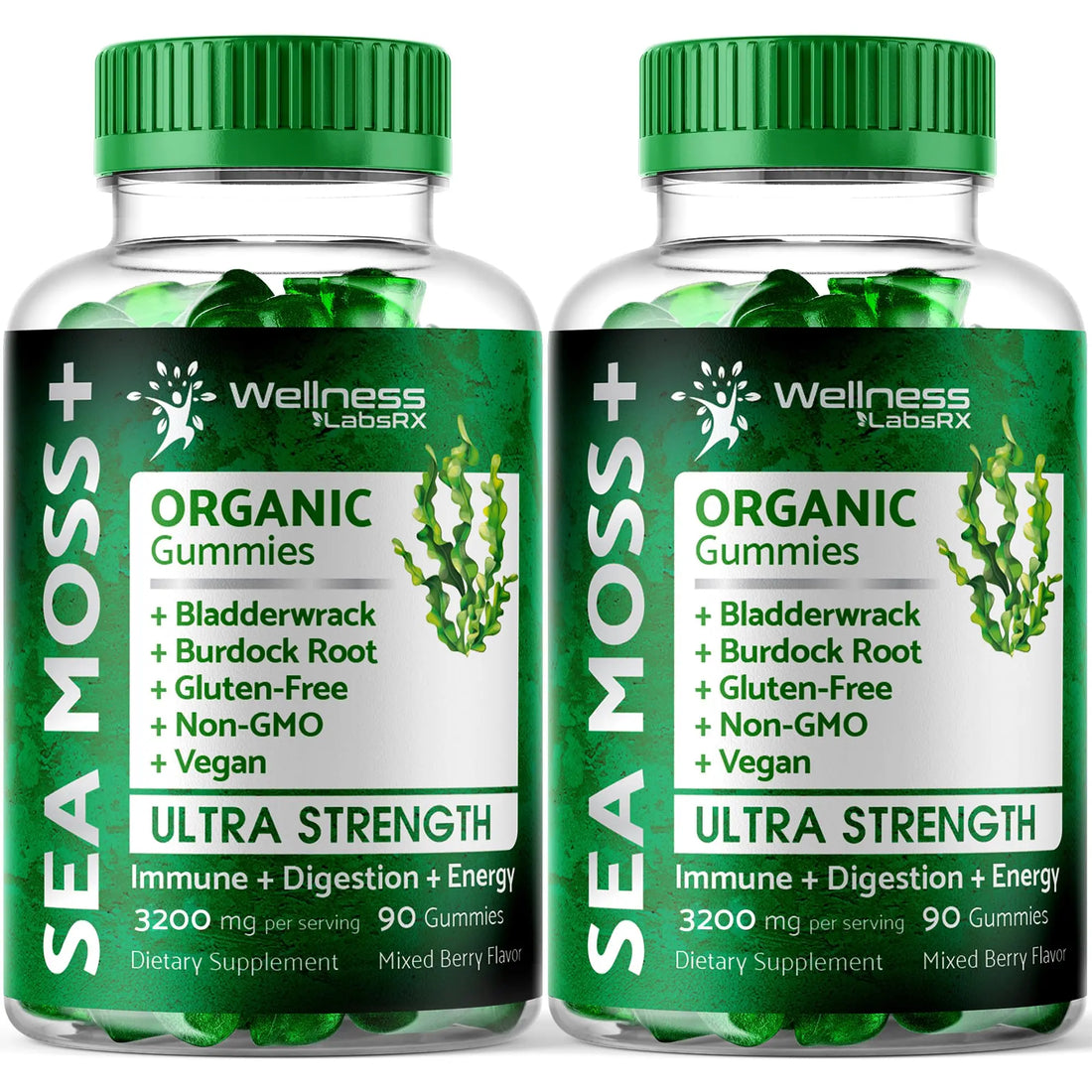 WELLNESS LABSRX Sea Moss Gummies, 3200mg Organic Seamoss, Irish Sea Moss WELLNESS LABSRX Au supplements